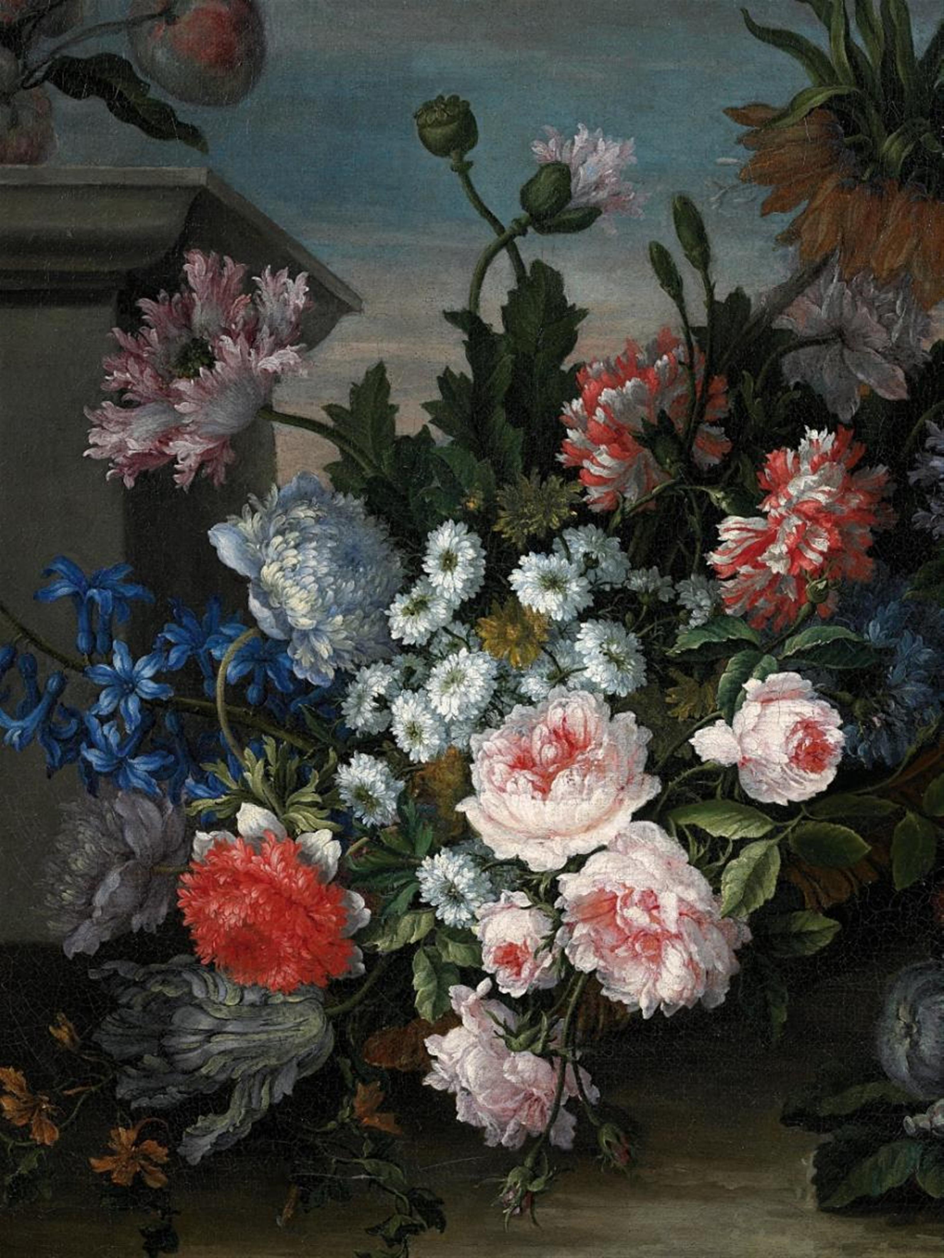 Antoine Monnoyer - STILL LIFE WITH FLOWERS AND FRUITS - image-2