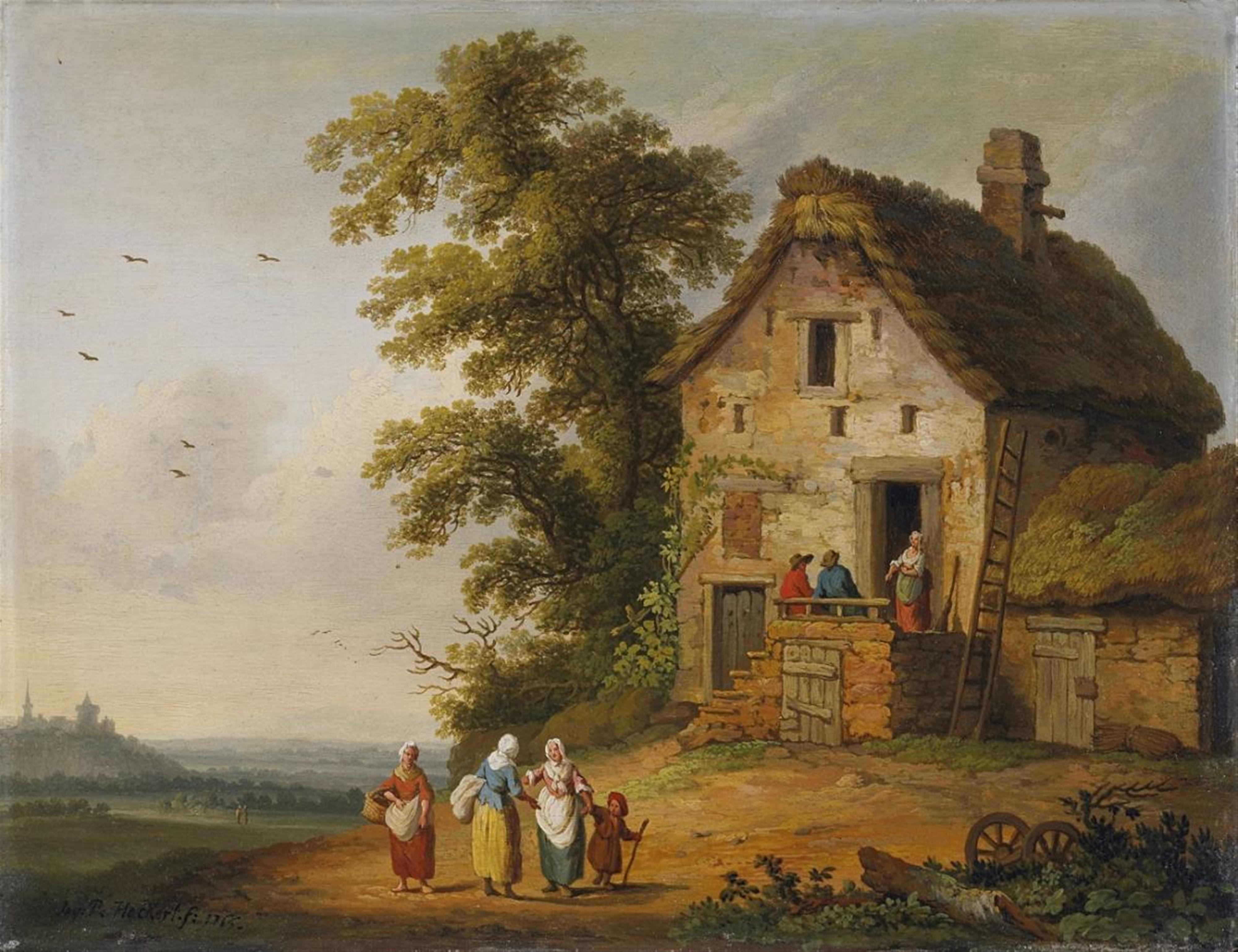 Jacob Philipp Hackert - TWO LANDSCAPES WITH FARMSTEADS - image-1