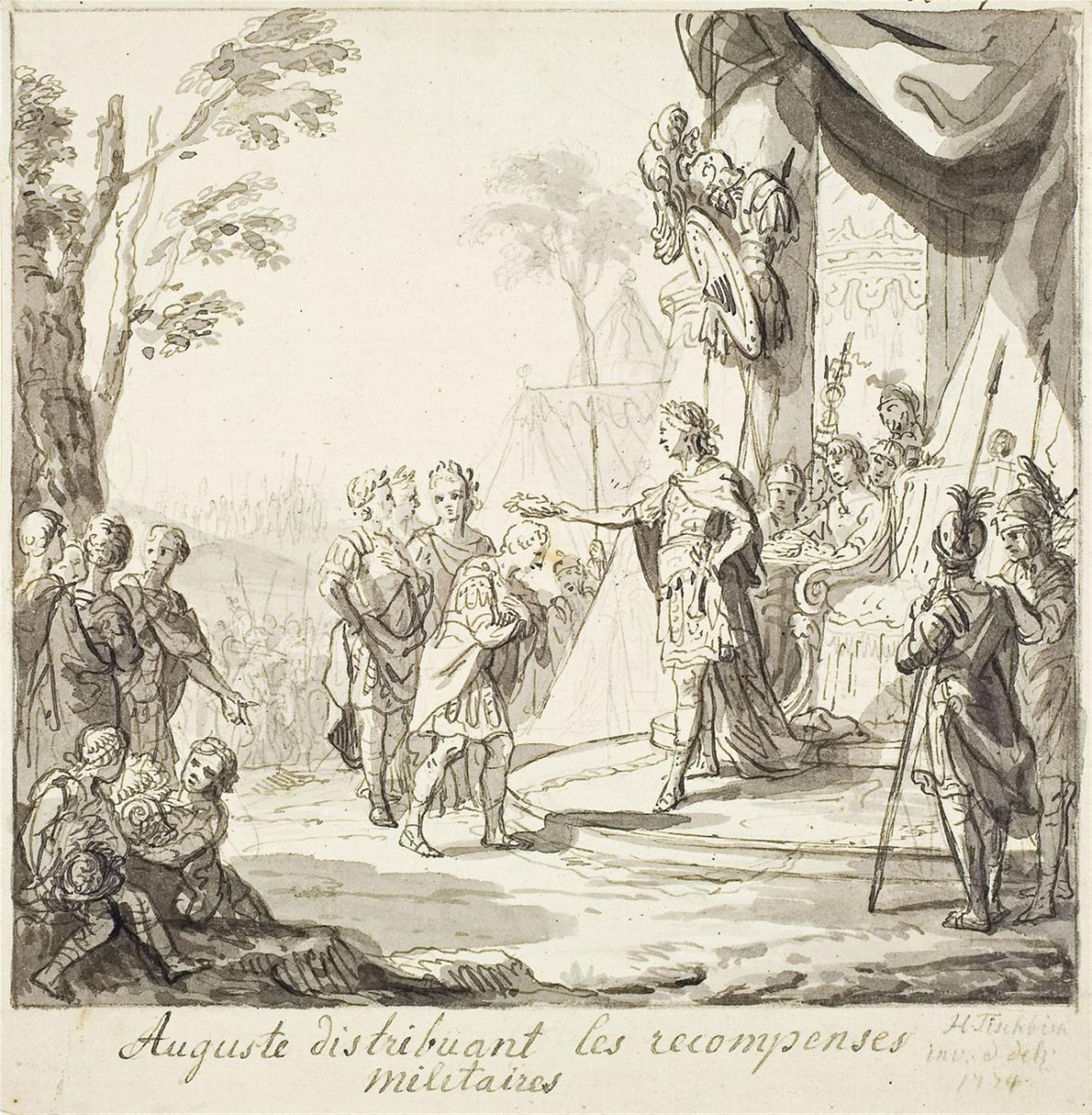 Johann Heinrich Tischbein the Younger - AUGUSTUS HIS REWARDING SOLDIERS - image-1