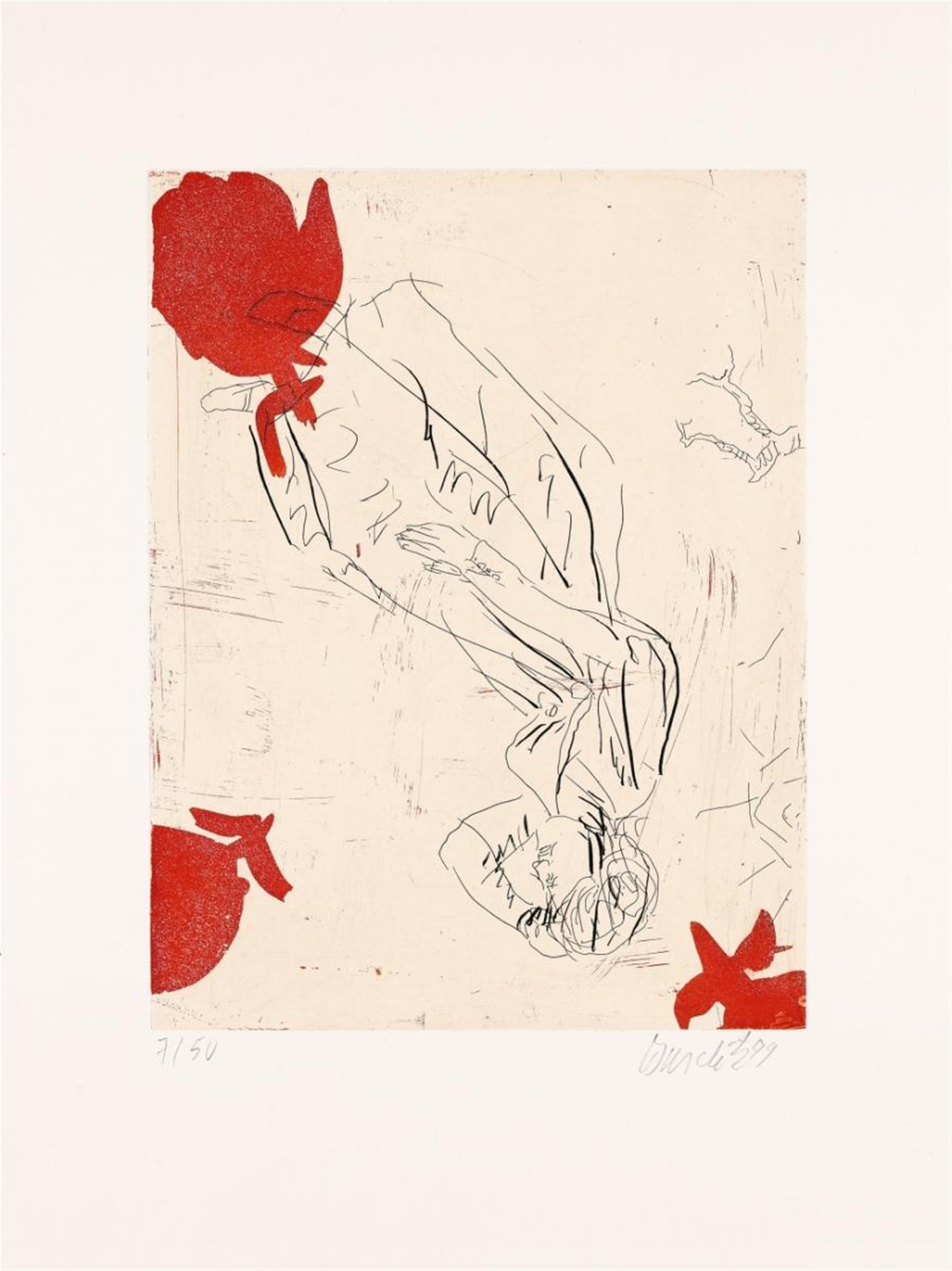 Georg Baselitz - Melancholie, drei Rosen (Melancholy, three roses) - image-1