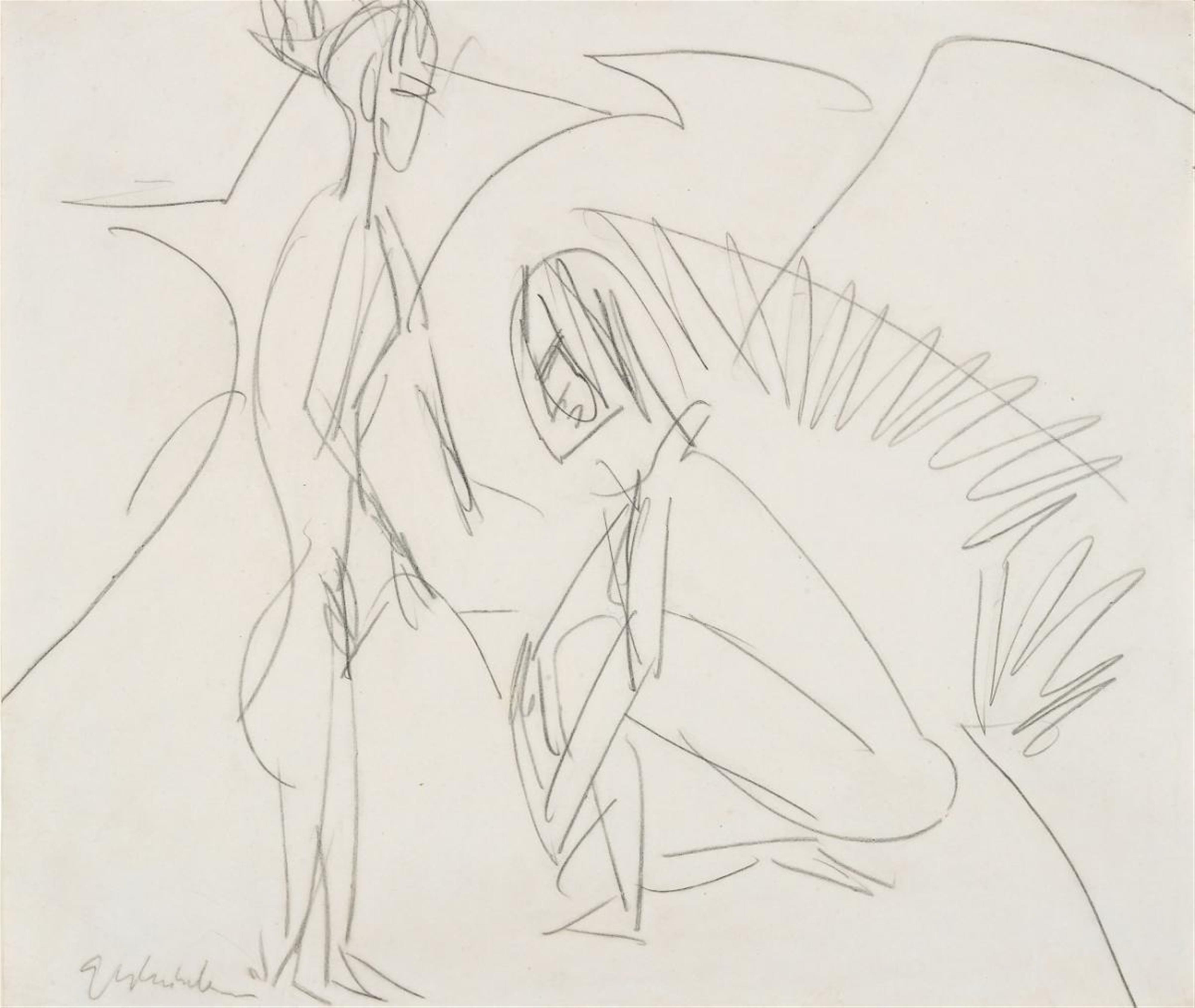 Ernst Ludwig Kirchner - Badende in den Dünen (Bathers in Dunes) - image-1