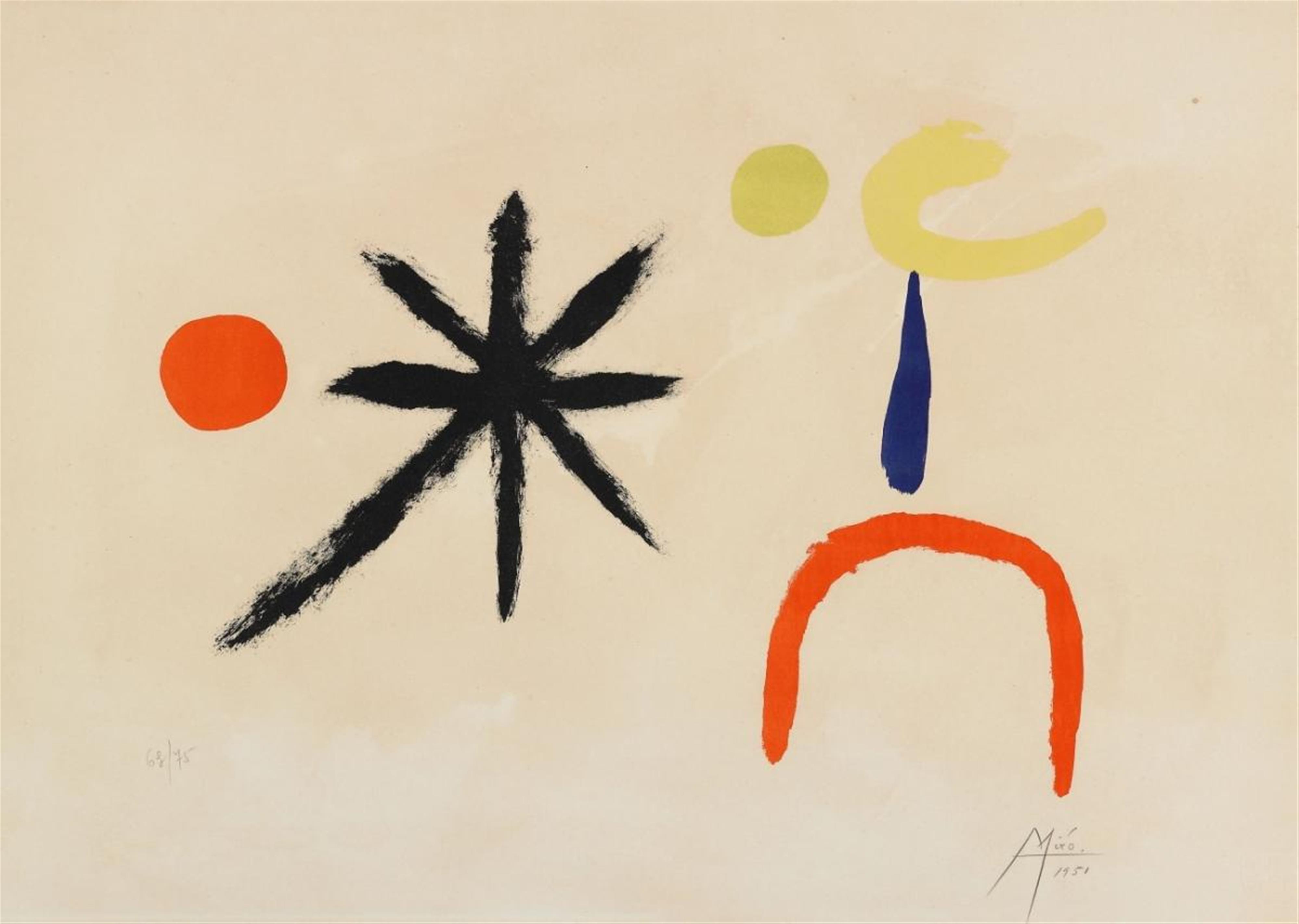 Joan Miró - La jeune fille au claire de la lune - image-1
