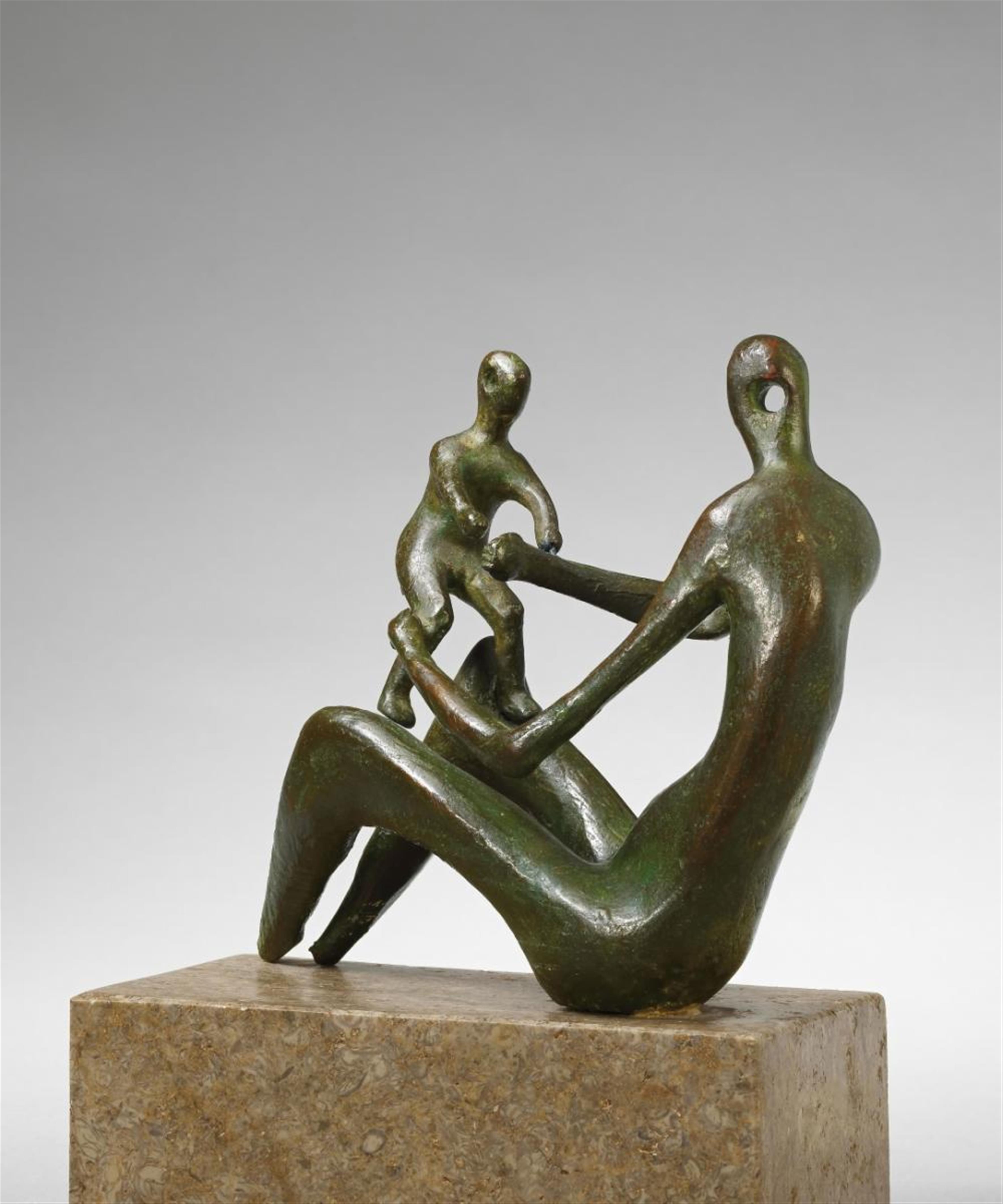 Henry Moore - Mother and Child No. 3: Child on Knee - image-2