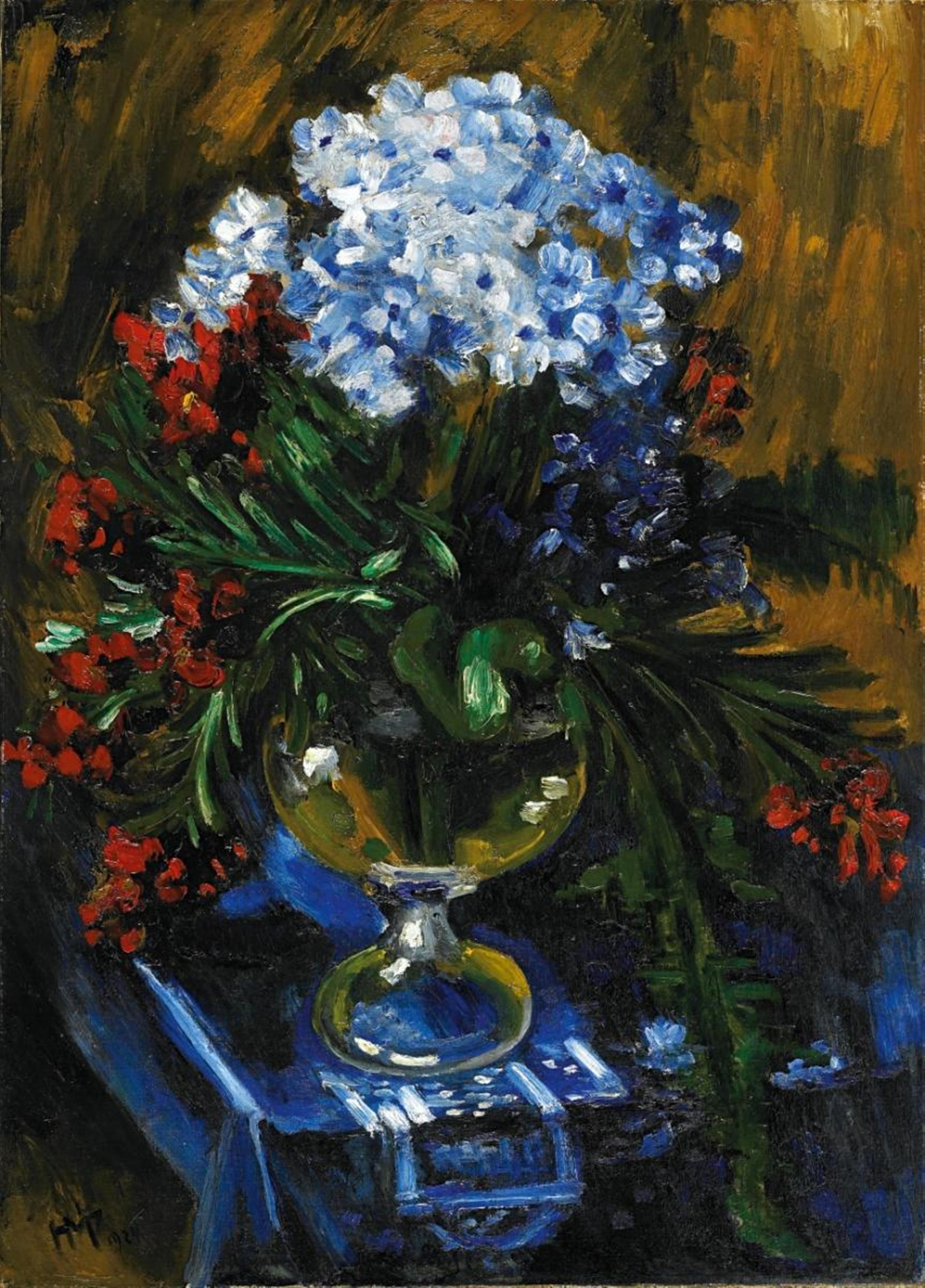 Hermann Max Pechstein - Blumenstilleben in Balustervase (Still-Life with Flowers in a Vase) - image-1