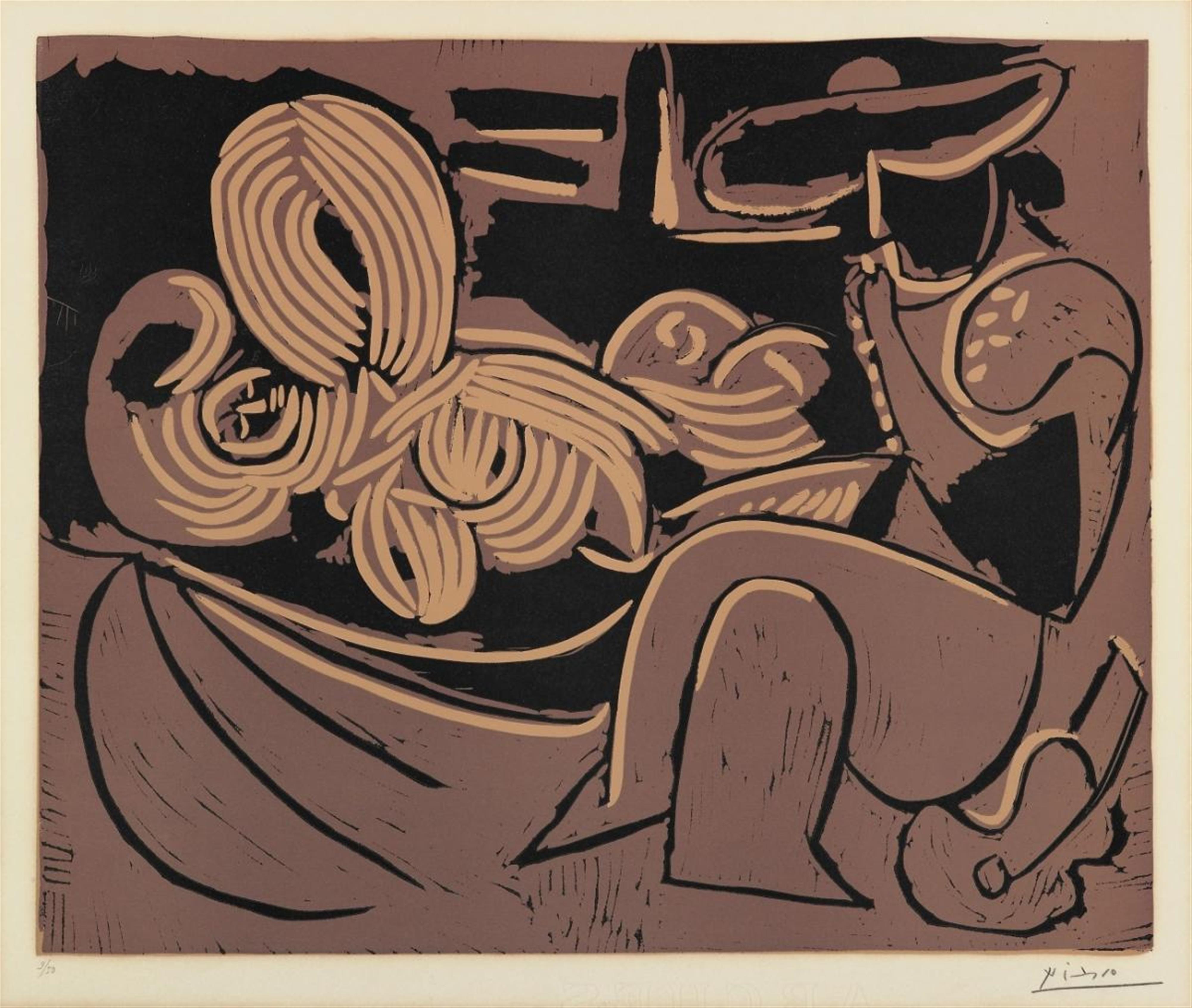 Pablo Picasso - L´Aubade, avec femme endormie - image-1