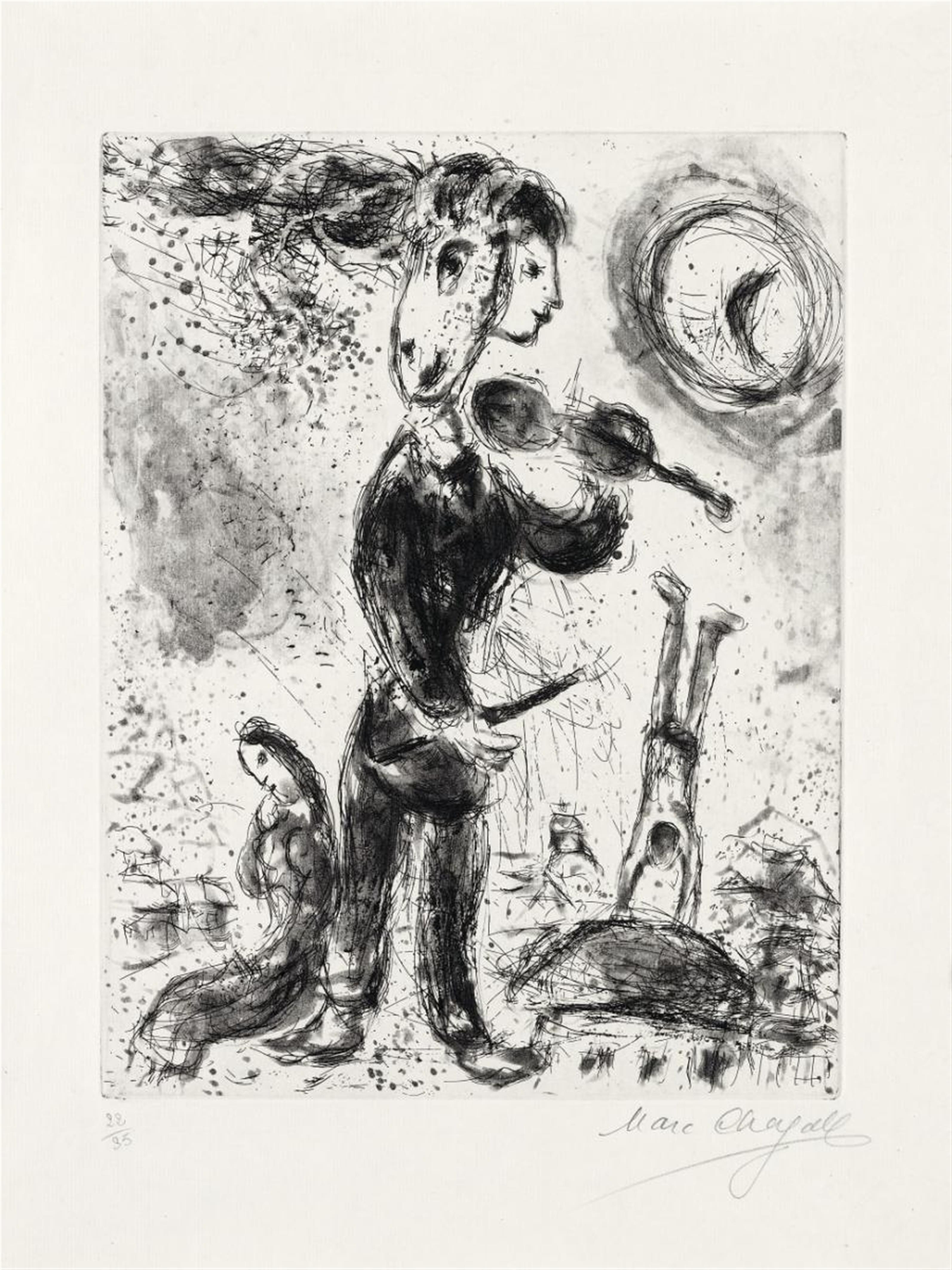 Marc Chagall - Violoniste amoureux - image-1