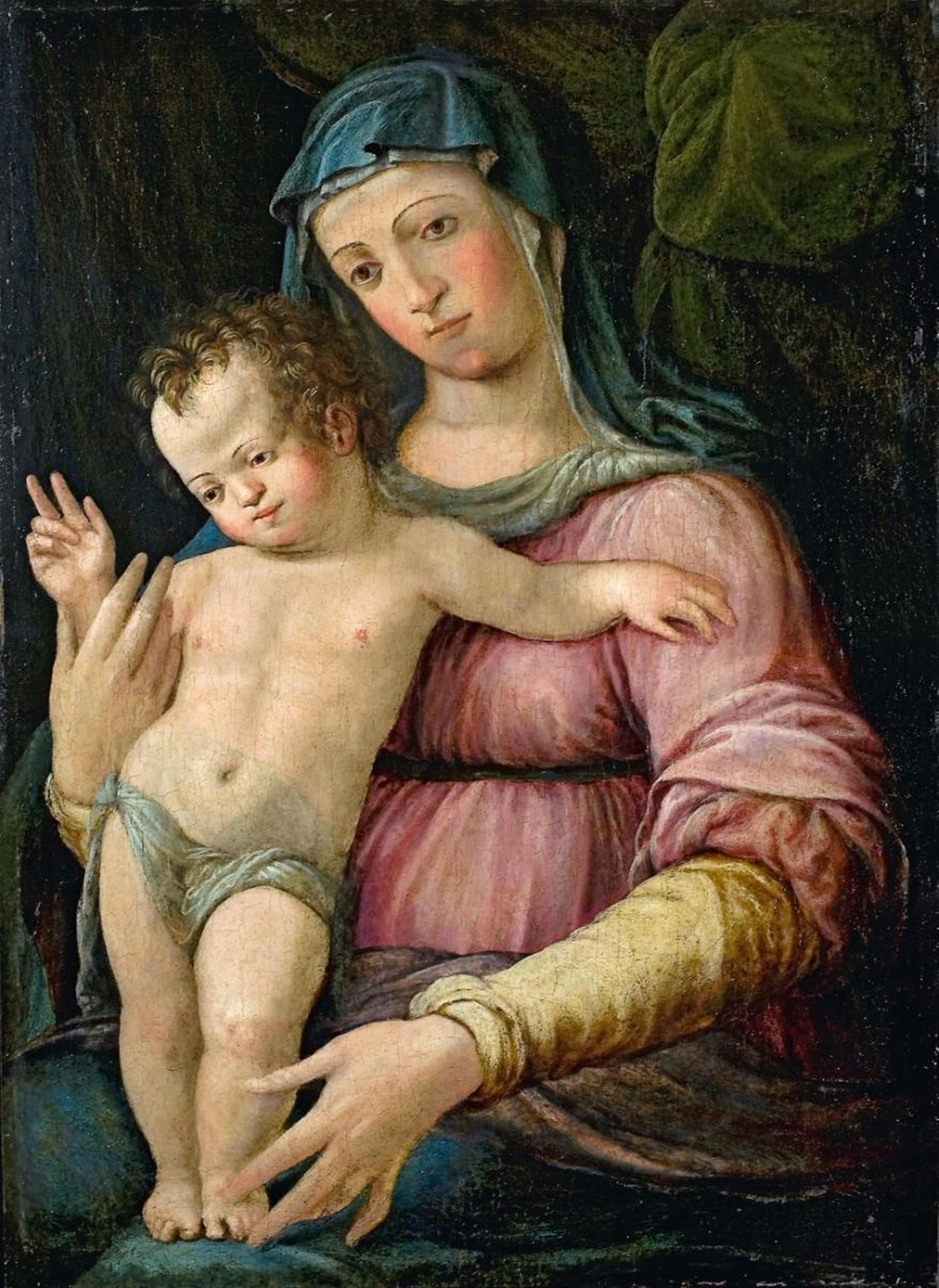 Italian School, 16th century - THE VIRGIN WITH CHILD - image-1