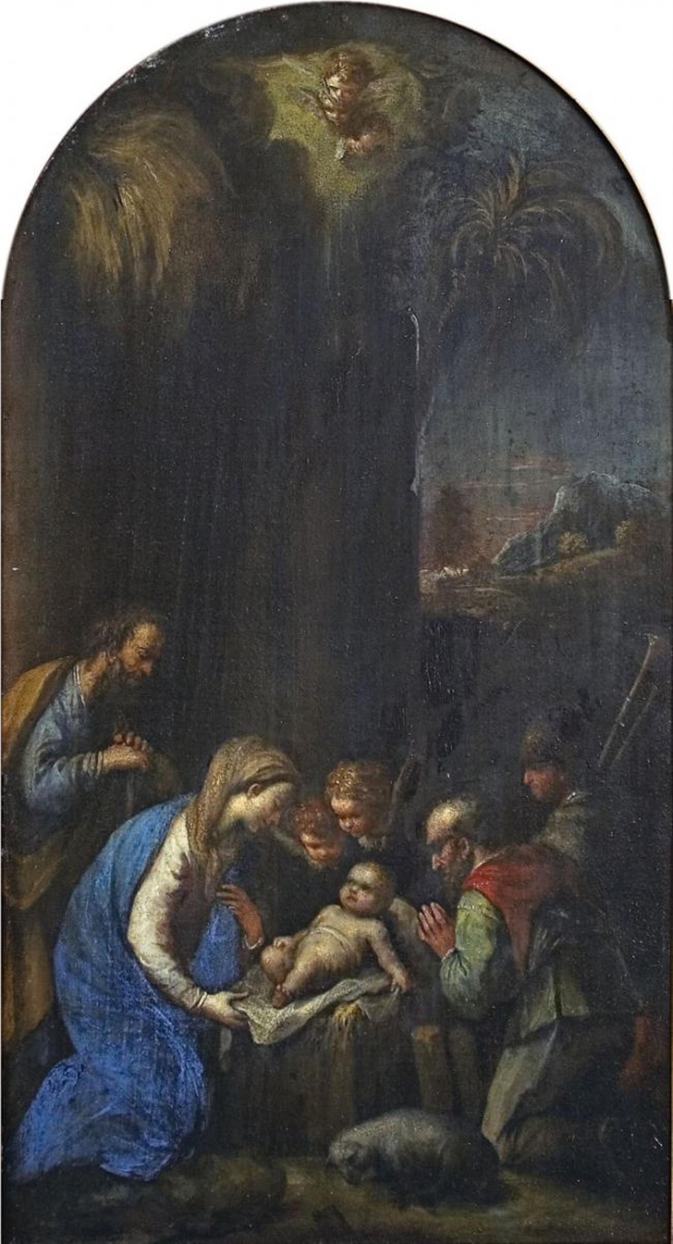Italienischer Meister des 17. Jahrhunderts - ANBETUNG DER HIRTEN - image-1