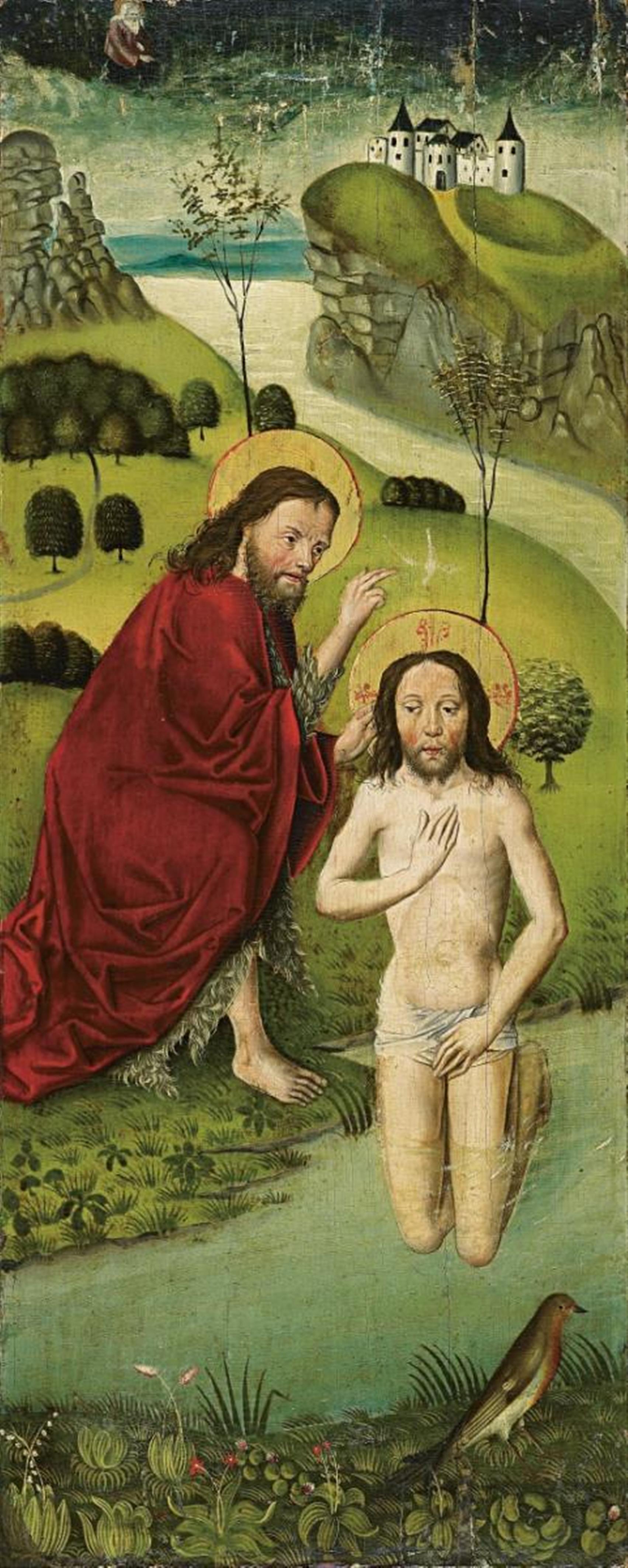 Mittelrheinischer Meister um 1480 - TAUFE CHRISTI - image-1