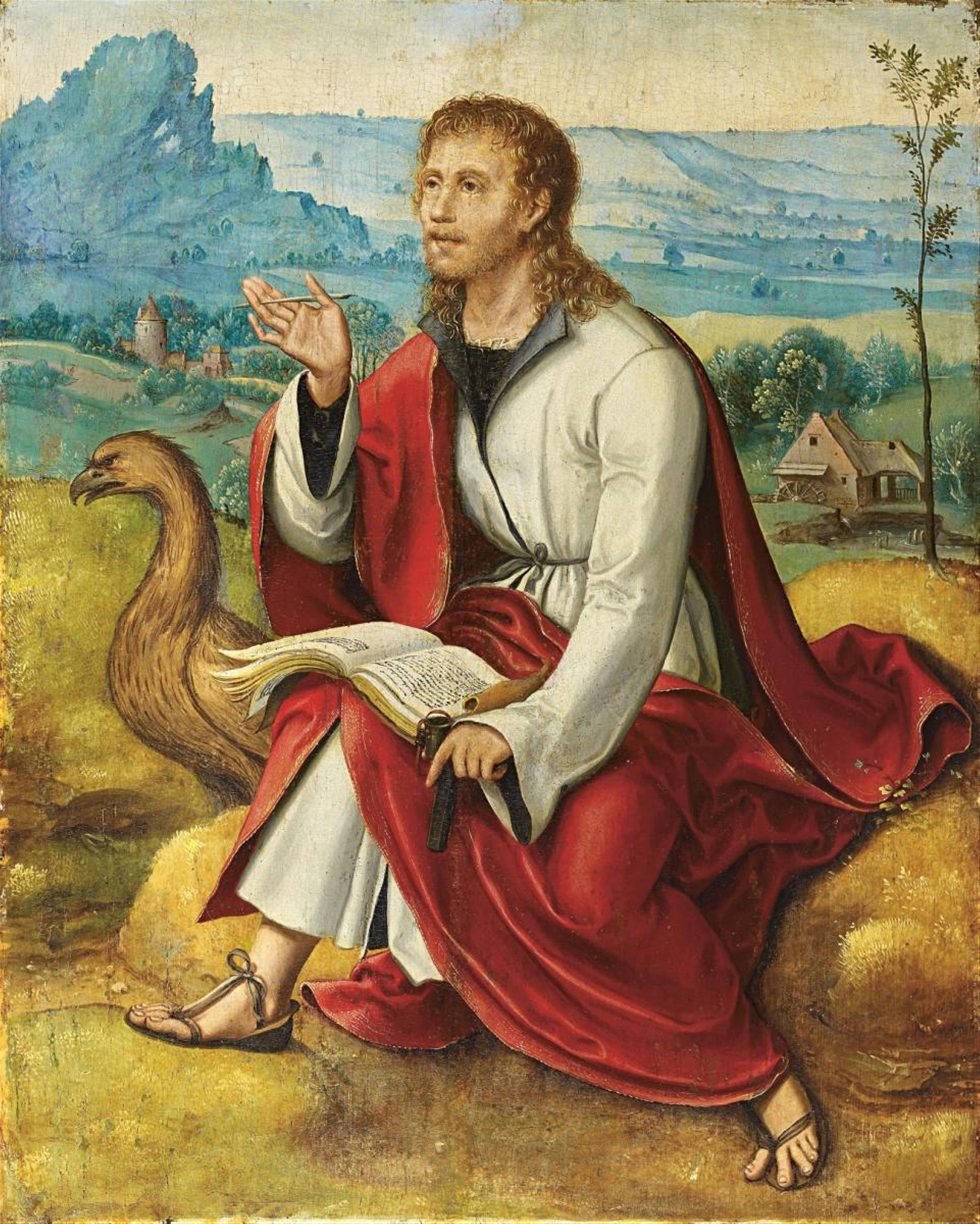 Niederländischer Meister um 1520/1530 - JOHANNES AUF PATMOS - image-1
