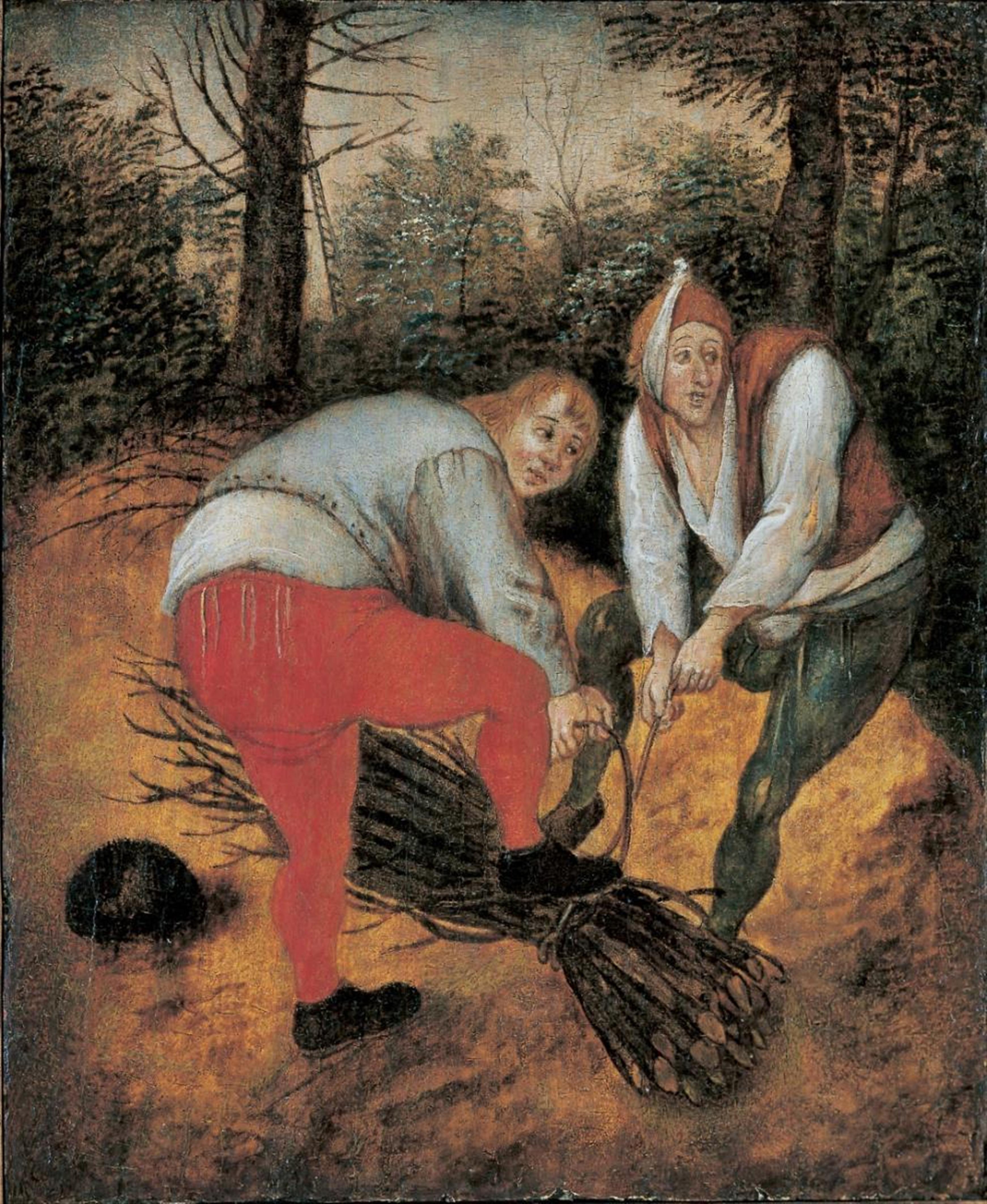 Pieter Brueghel the Younger - PEASENTS COLLECTING BRUSHWOOD - image-1