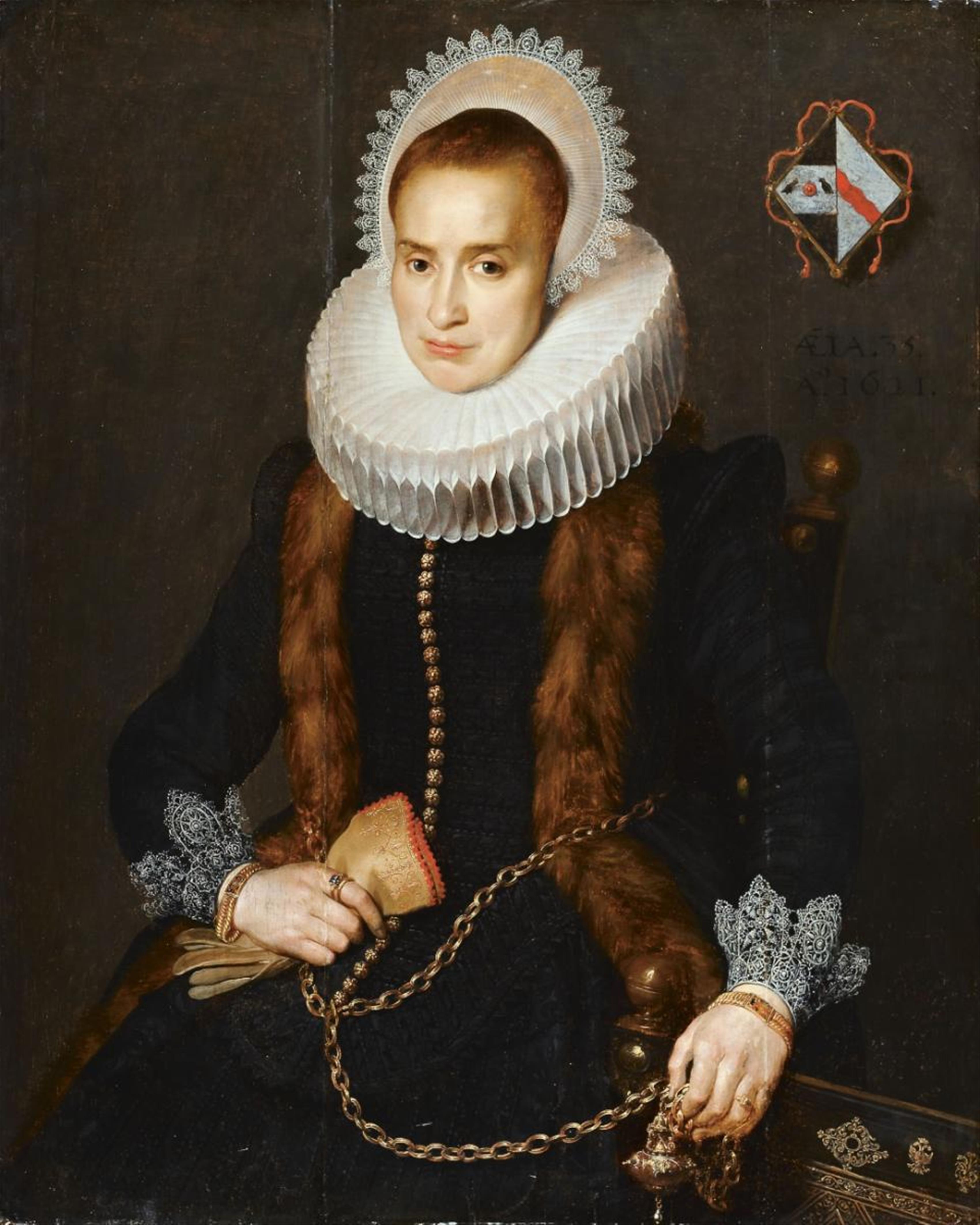 Cornelis de Vos, circle of - PORTRAIT OF A LADY - image-1