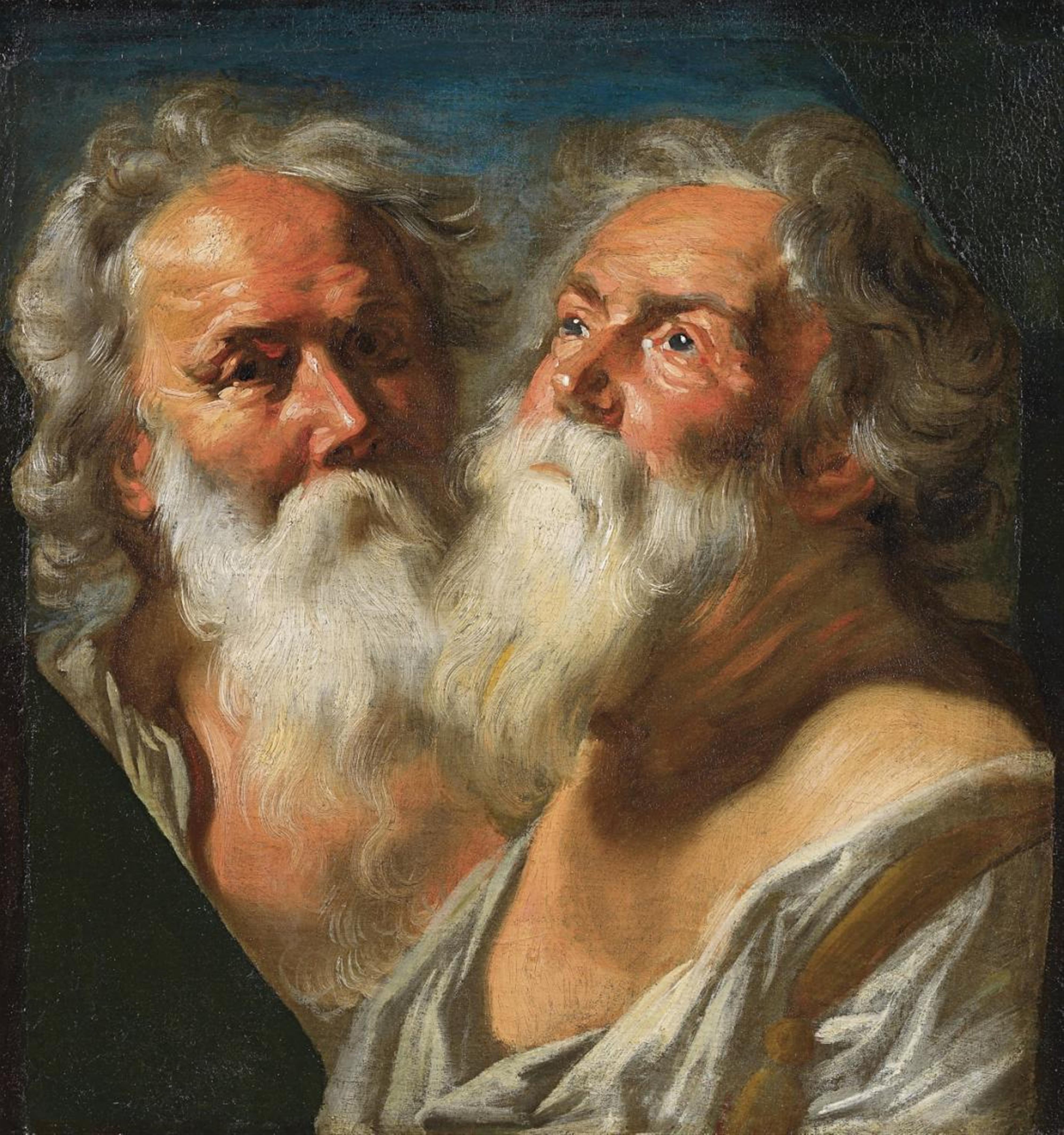 Jacob Jordaens - TWO HEADS OF APOSTLES - image-1