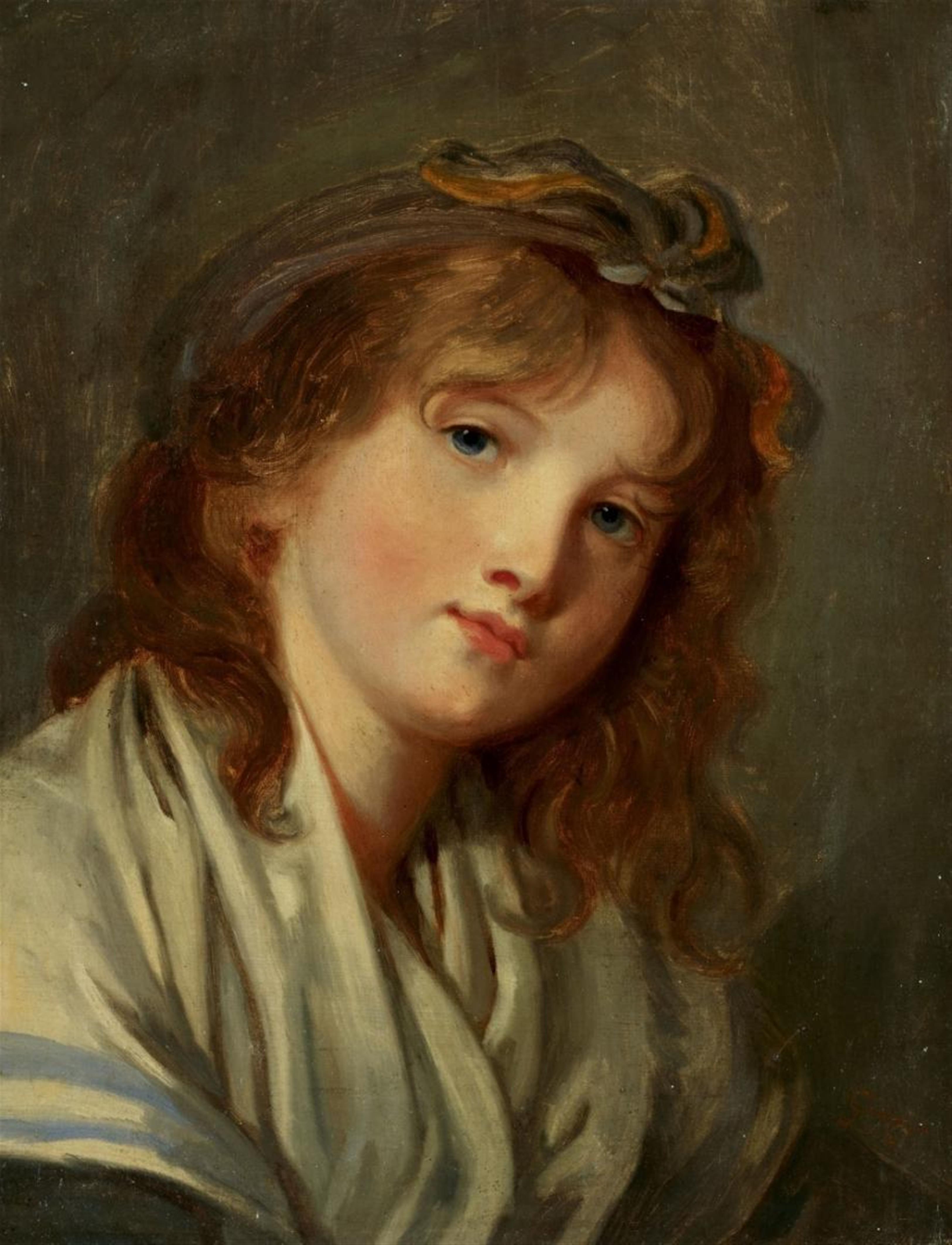 Jean-Baptiste Greuze - PORTRAIT OF A YOUNG LADY - image-1