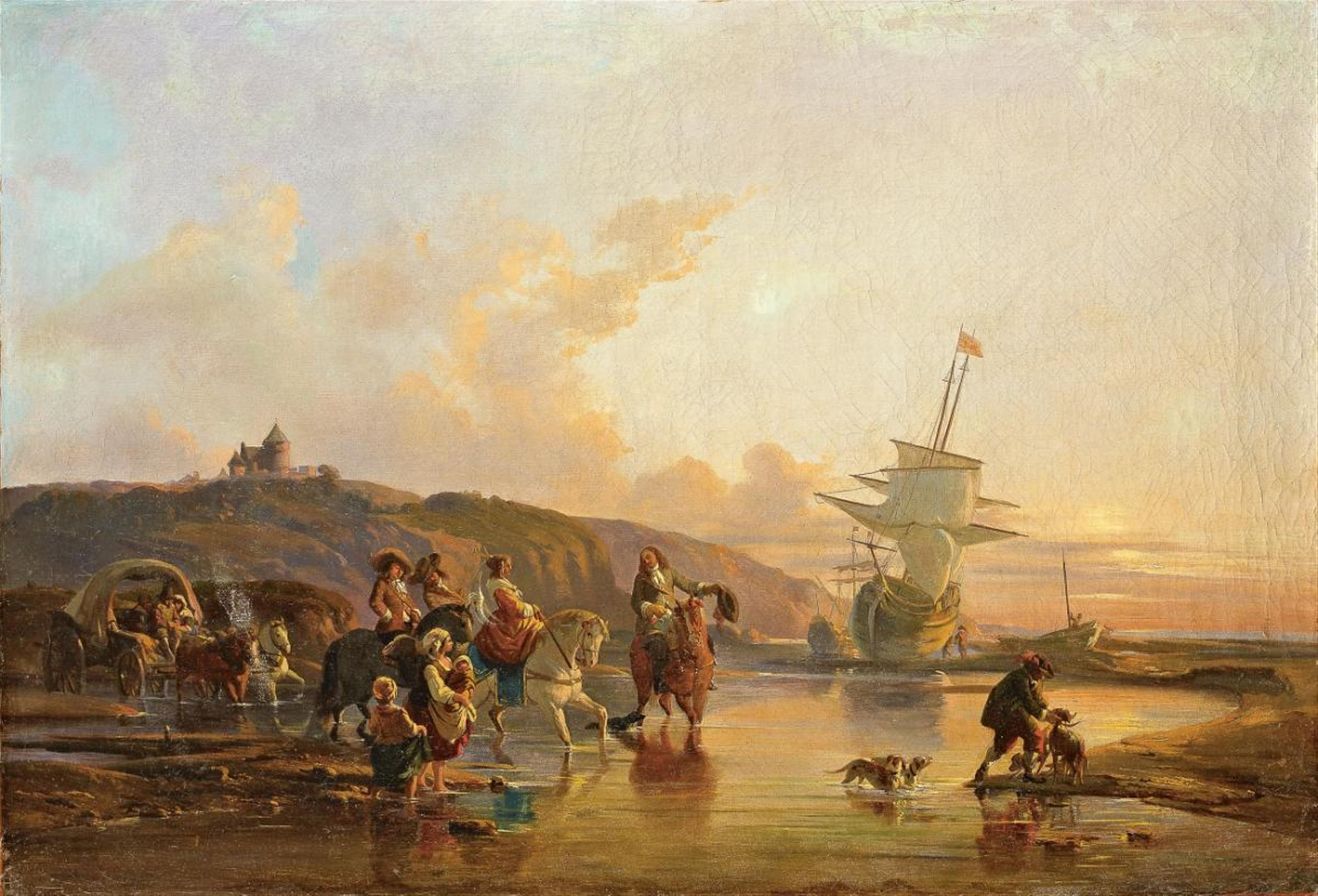 Philipp Jakob Loutherbourg - HORSERIDE AT THE SHORE - image-1