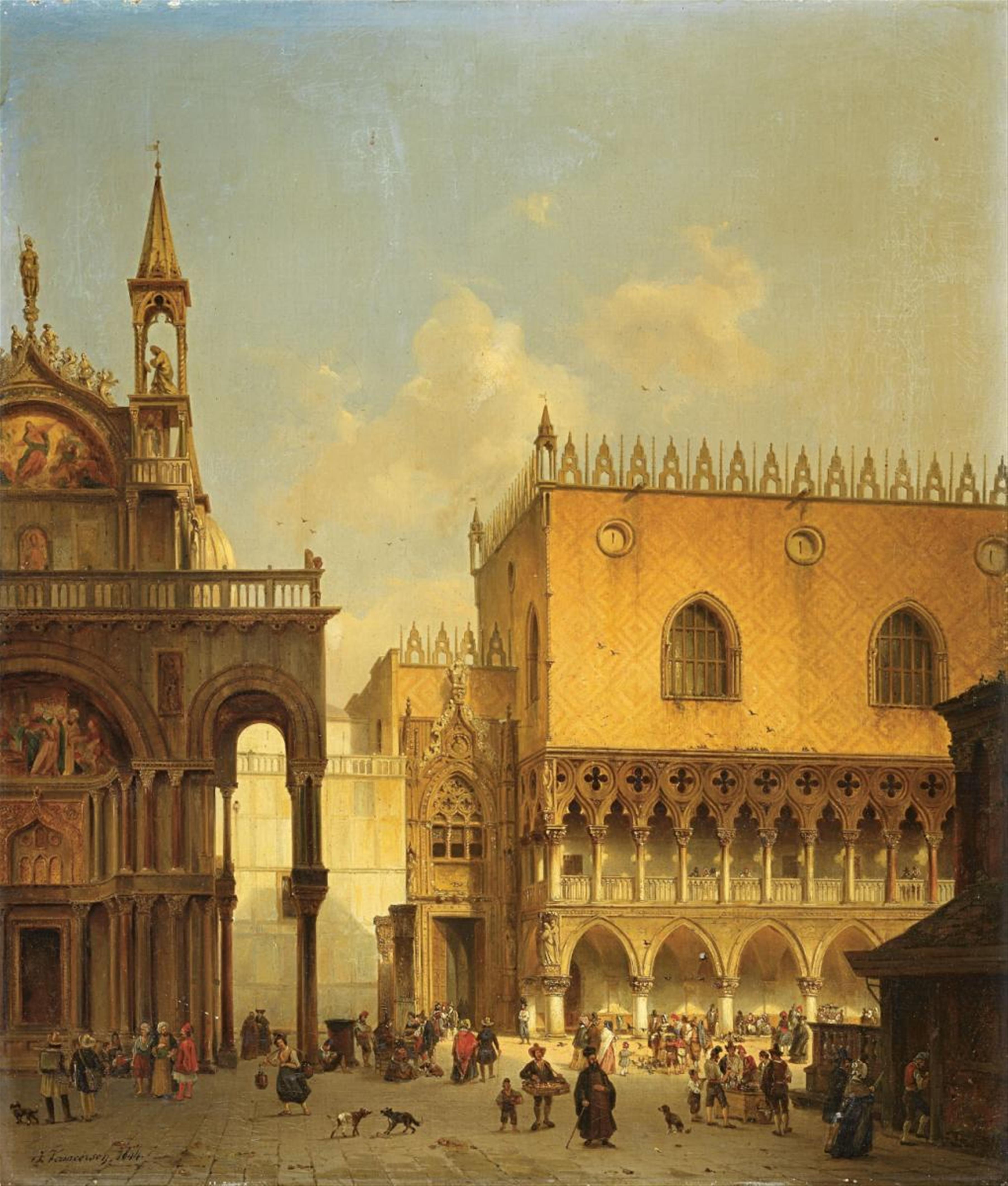 Ivo Ambroise Vermeersch - THE PIAZZA DI SAN MARCO IN VENICE - image-1