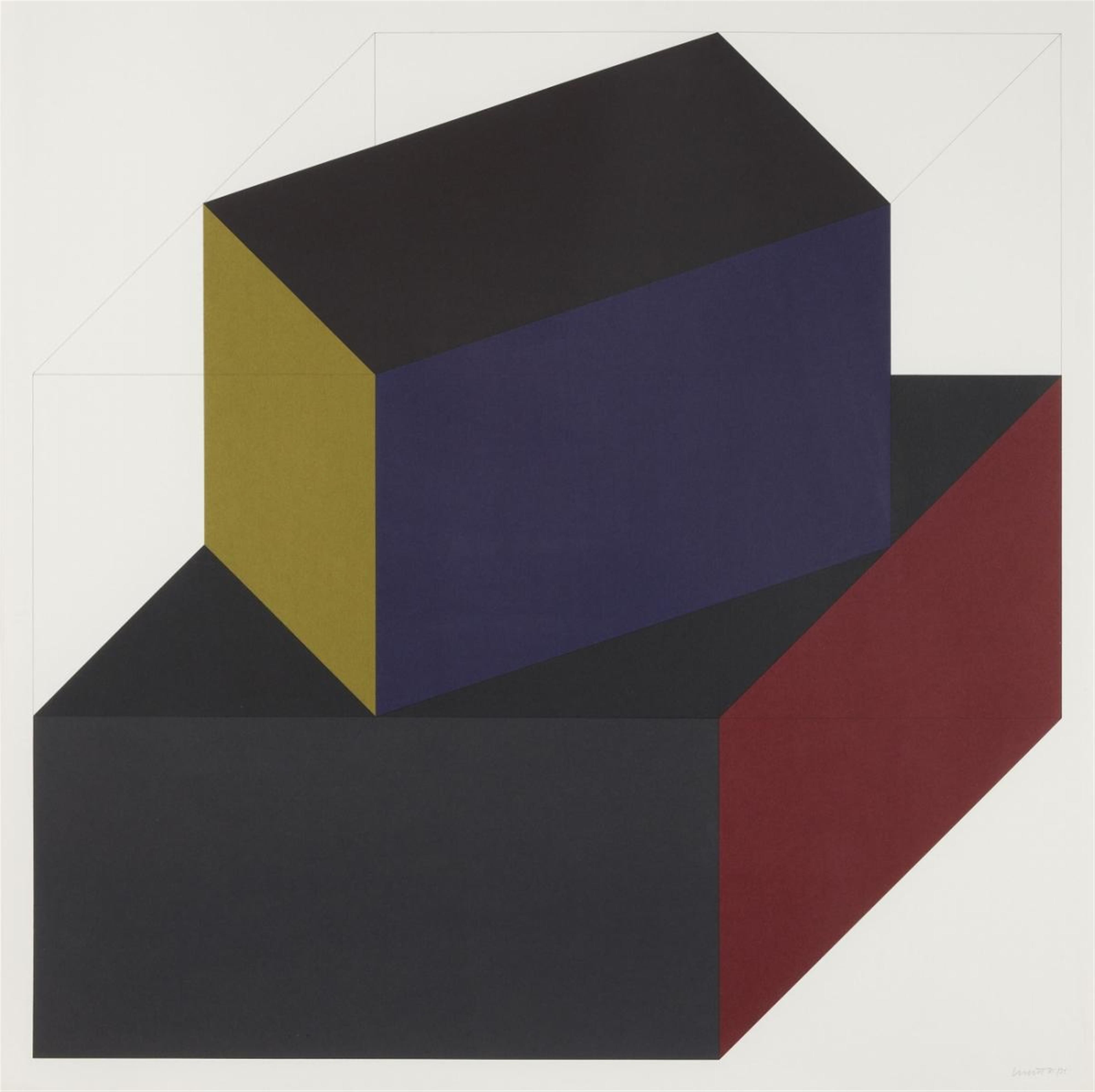 Sol LeWitt - Untitled (Forms derived from a cube) - image-1