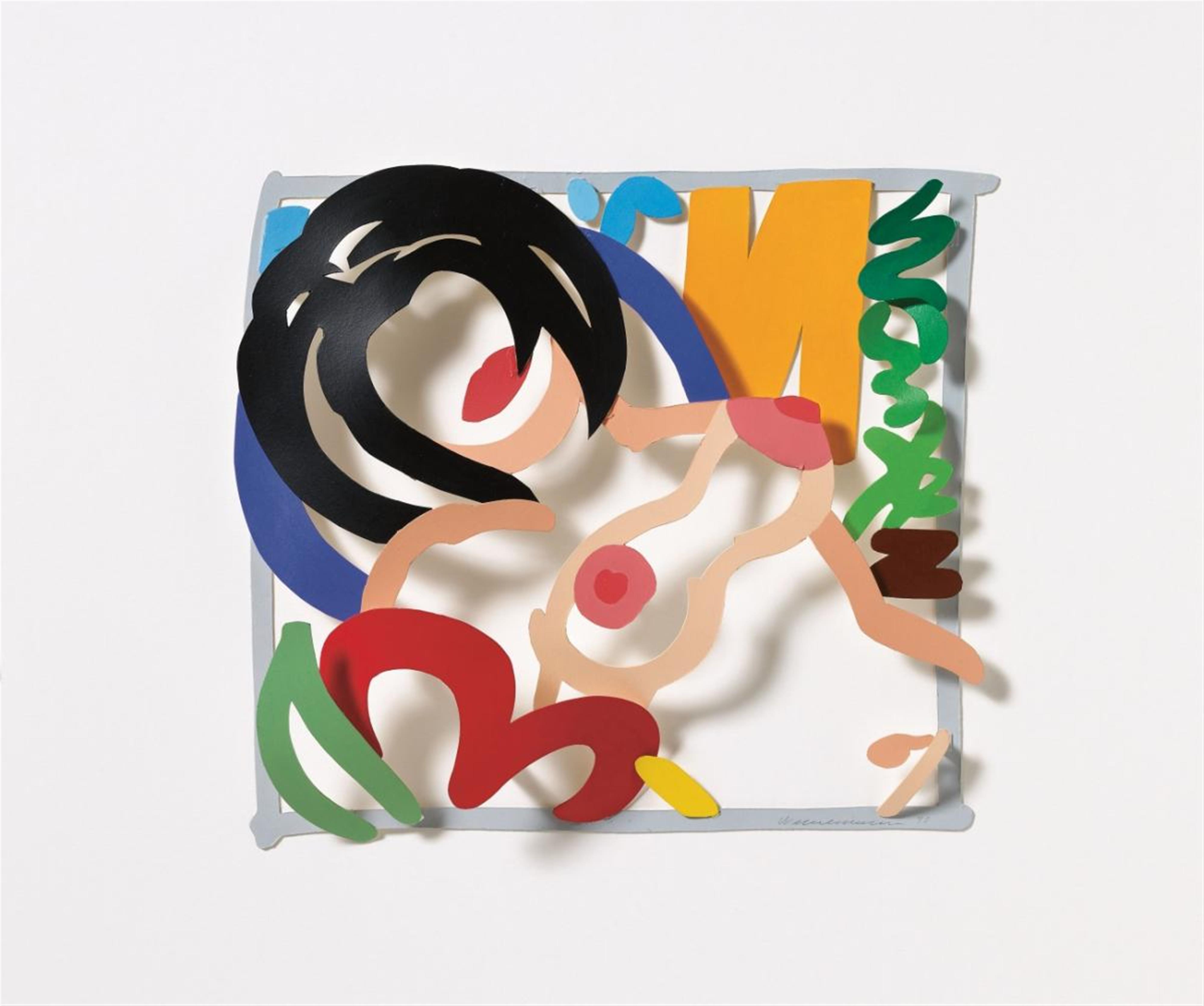 Tom Wesselmann - MAQUETTE FOR COUNTRY NUDE (BRUNETTE, YELLOW CURTAIN) - image-1
