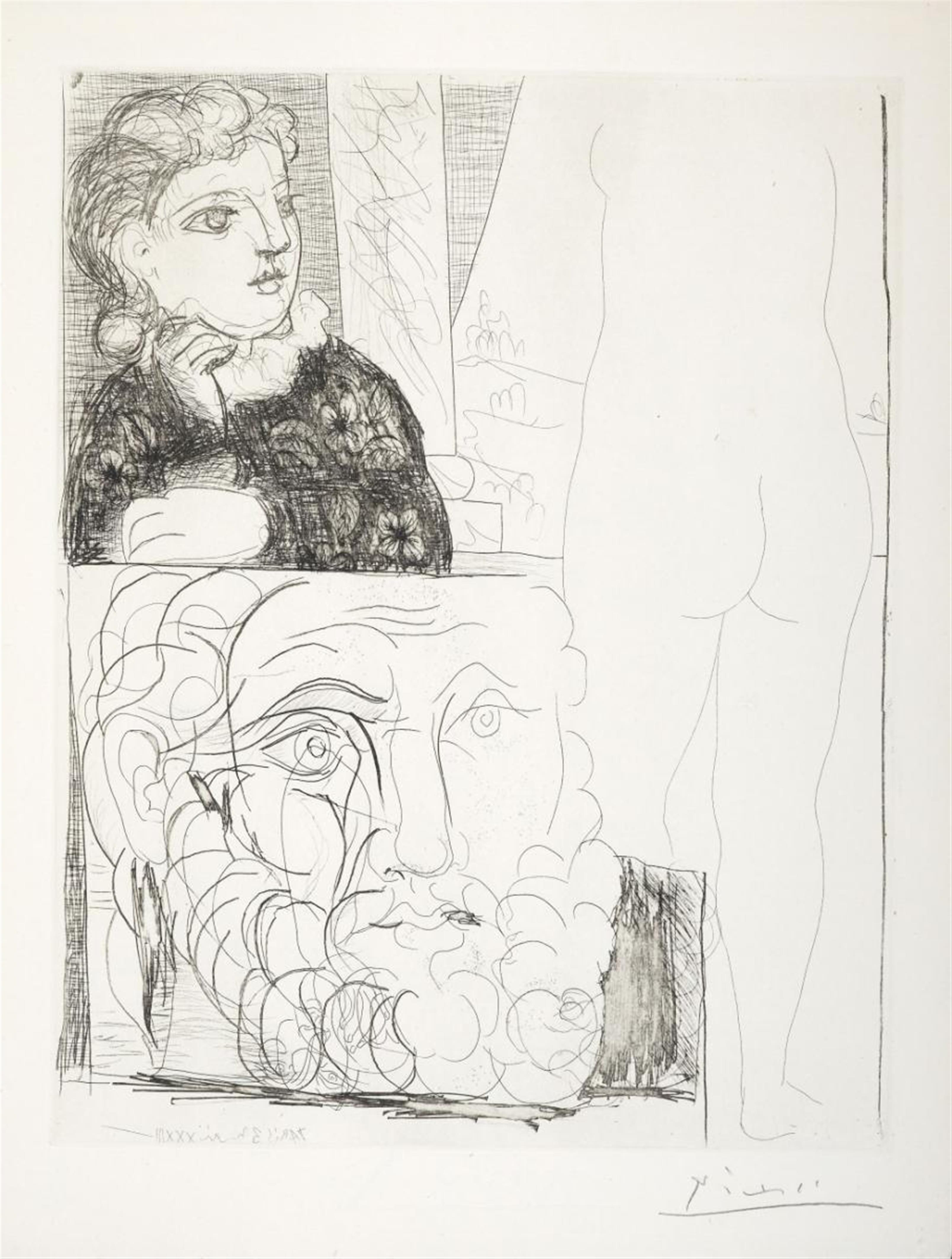 Pablo Picasso - La Bonne dans l'atelier de sculpture - image-1