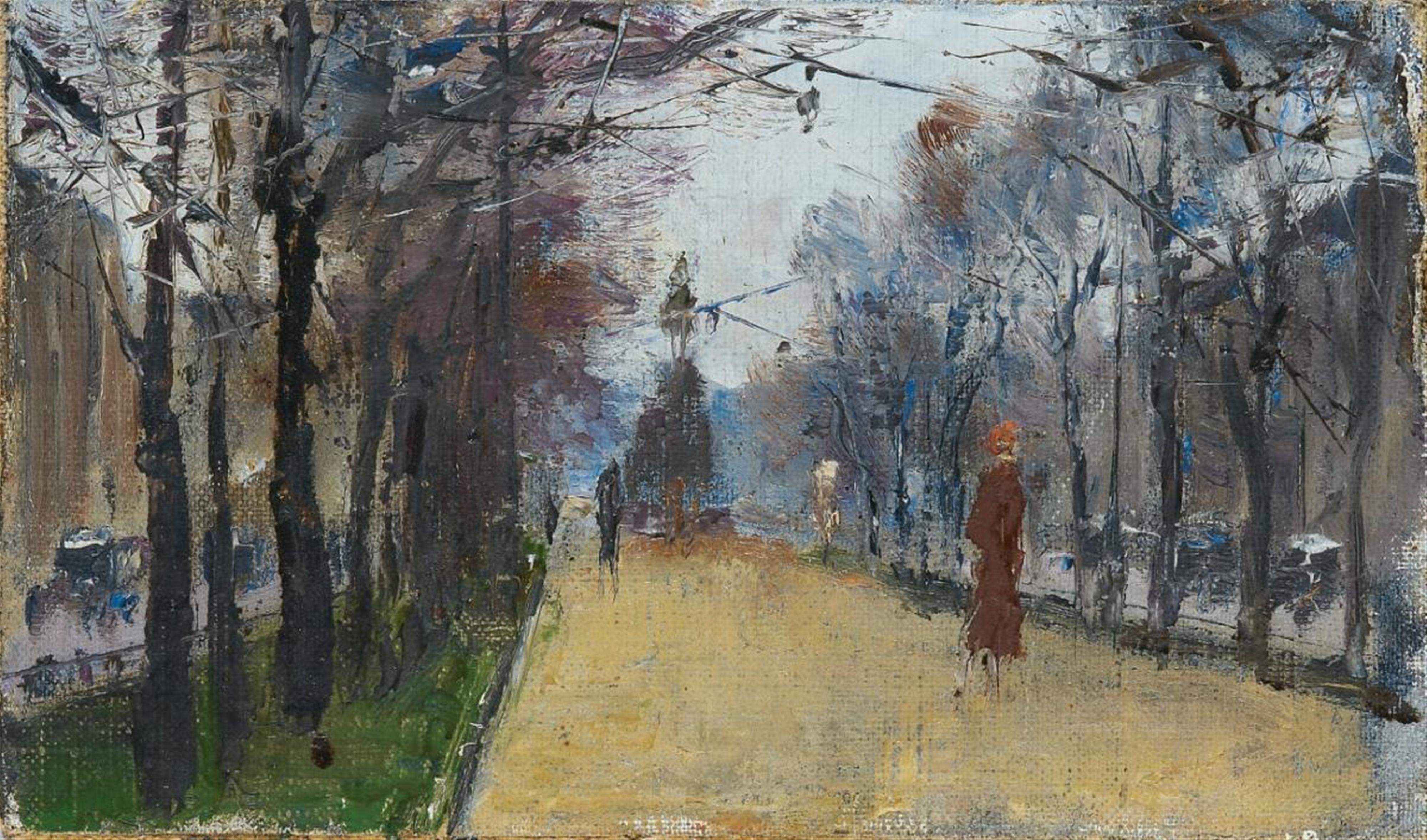 Lesser Ury - Unter den Linden with a View of the Equistrian Sculpture of Friedrichs II. - image-1
