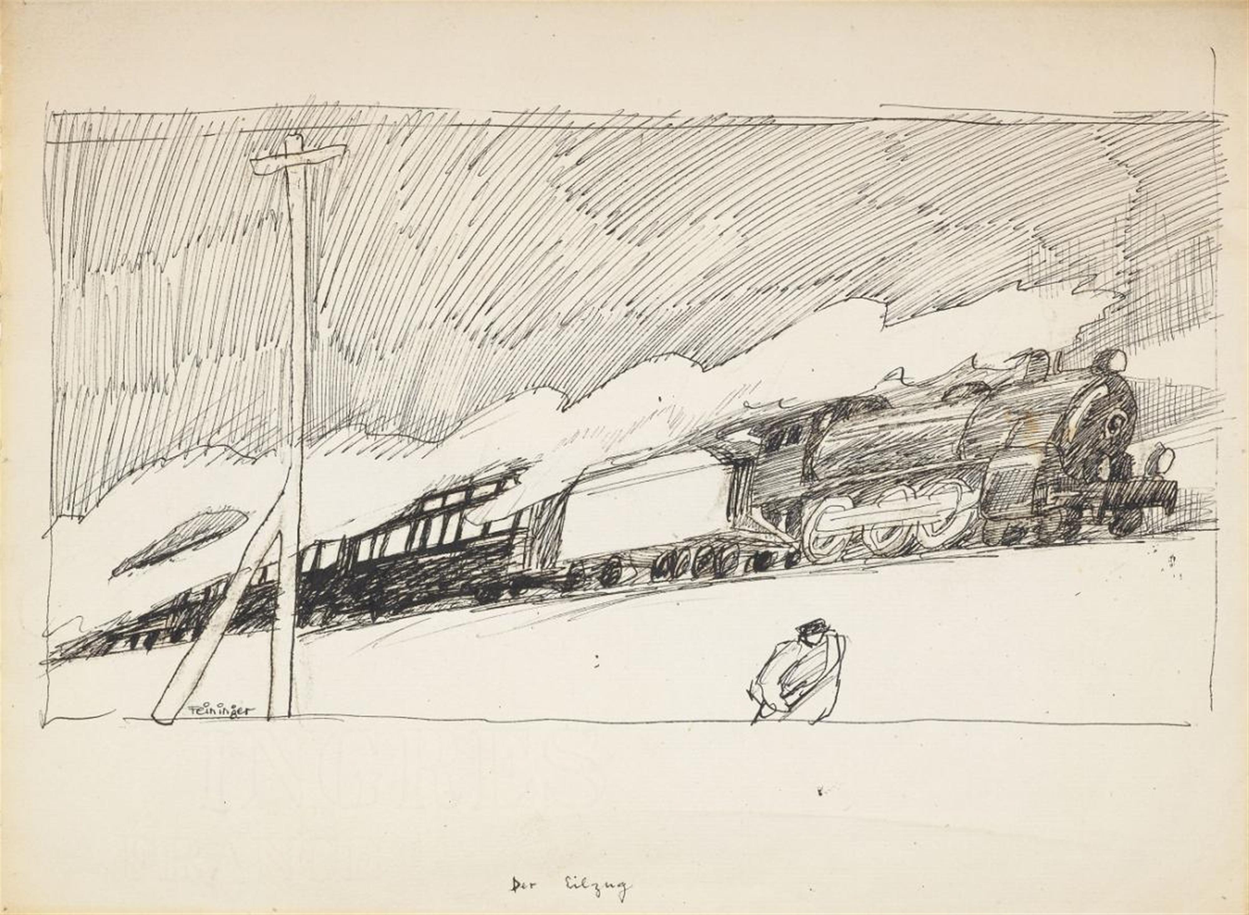 Lyonel Feininger - Eilzug (Express Train) - image-1