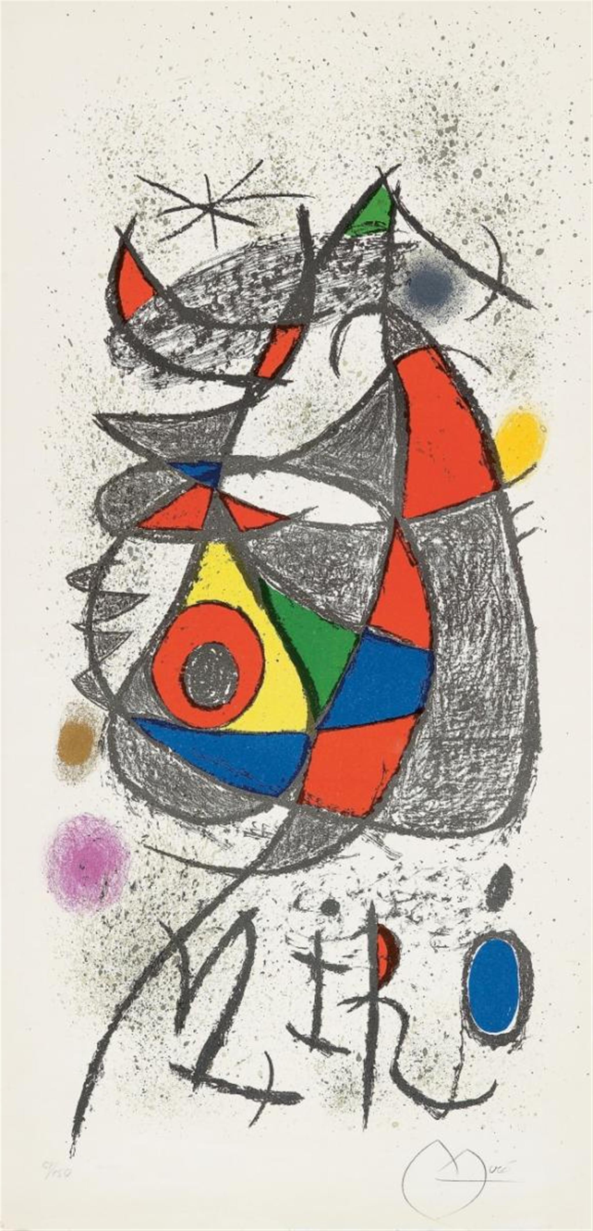 Joan Miró - Poster for the exhibition "Peintures, gouaches, dessins" - image-1