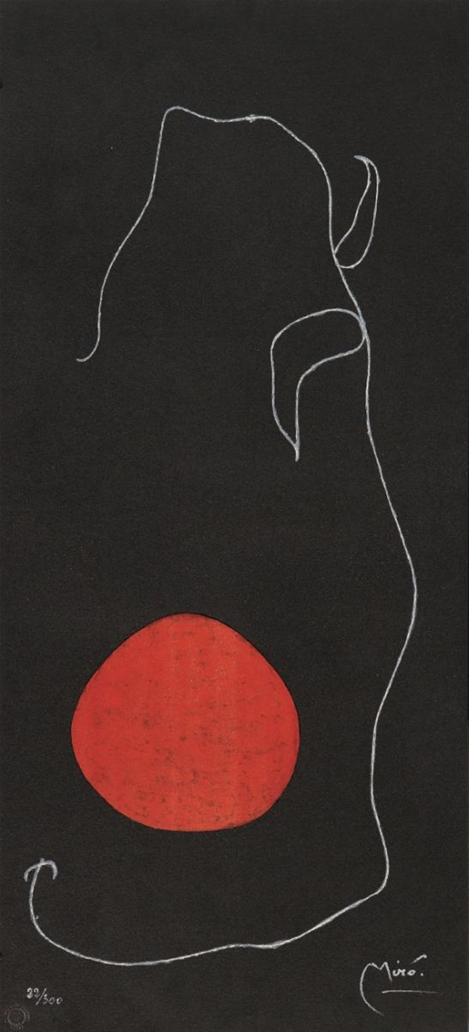 Nach Joan Miró - Oiseau devant le soleil - image-1