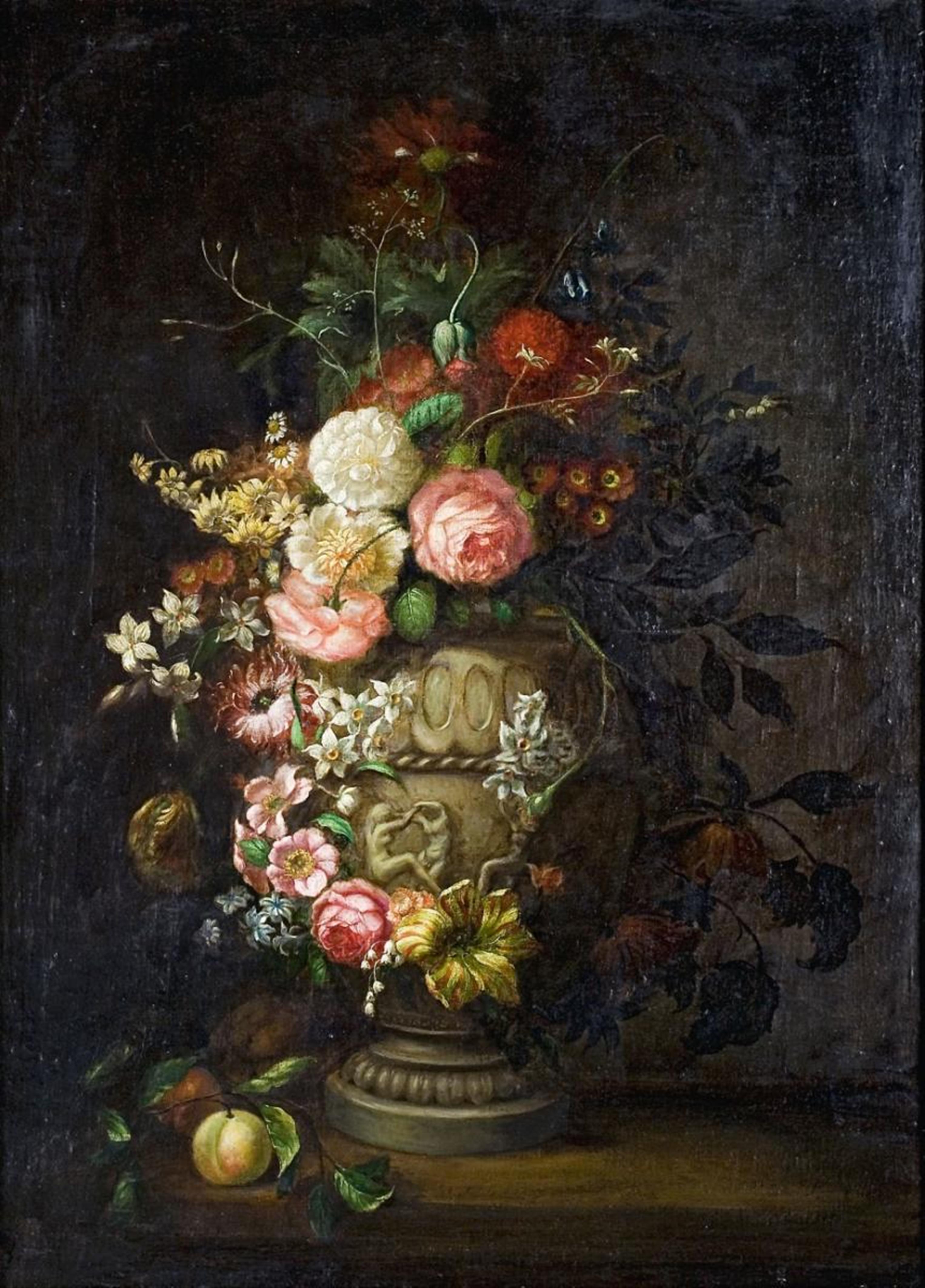 Flemish School, 18th century - FLOWER STILL LIFE - image-1