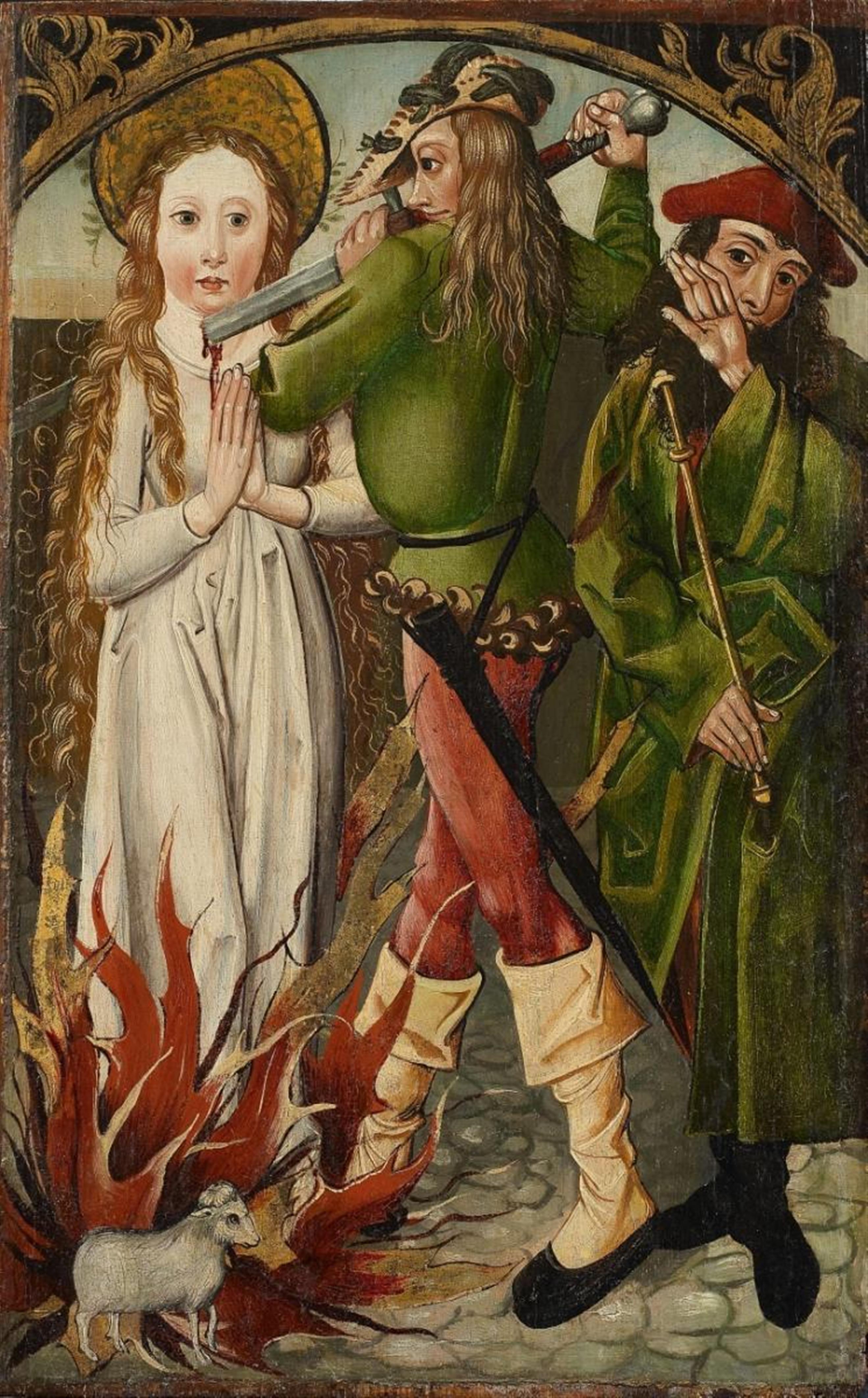 Mittelrheinischer Meister um 1490 - MARTYRIUM DER HL. AGNES - image-1