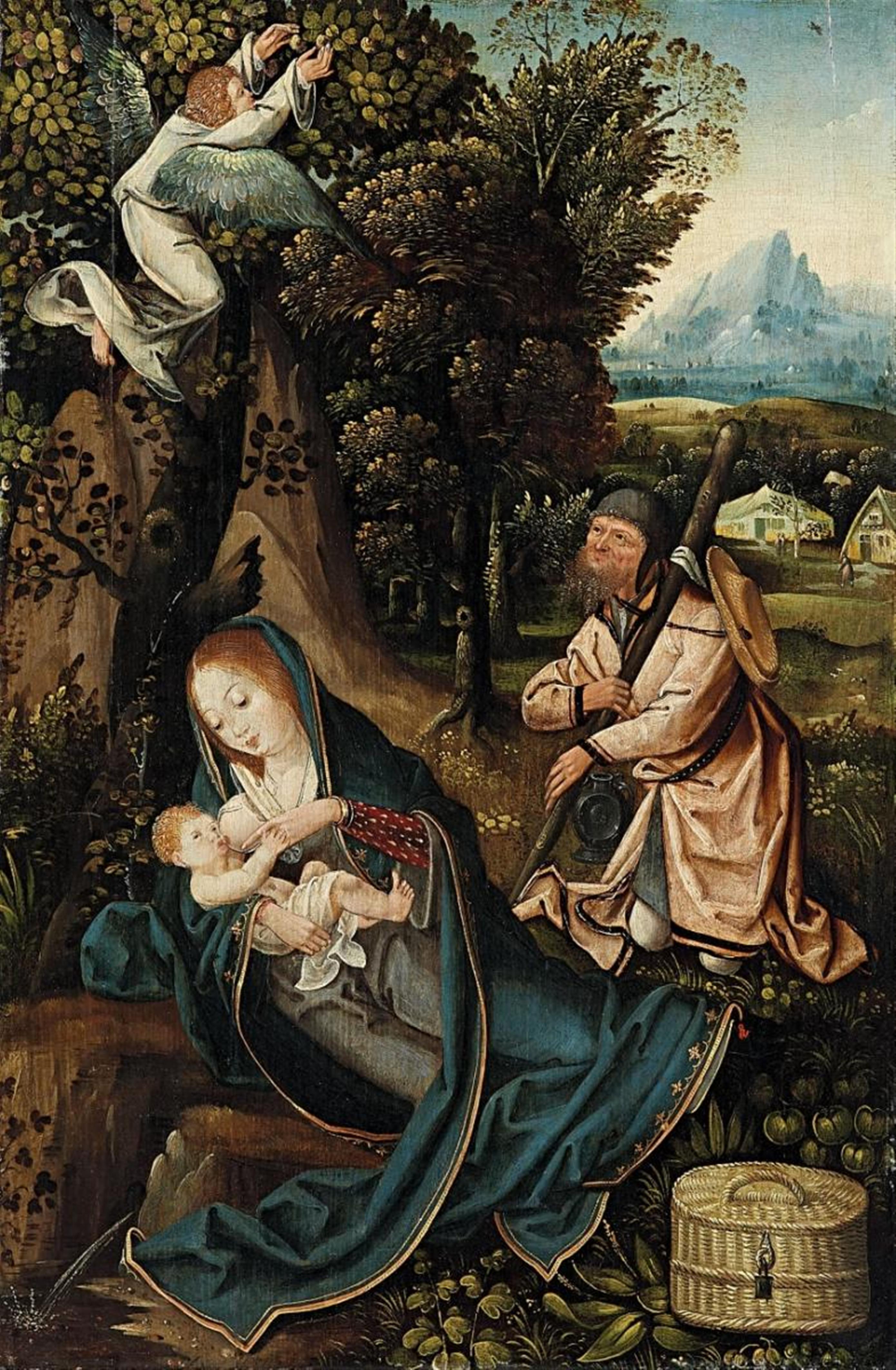 Niederländischer Meister um 1515 - RUHE AUF DER FLUCHT - image-1
