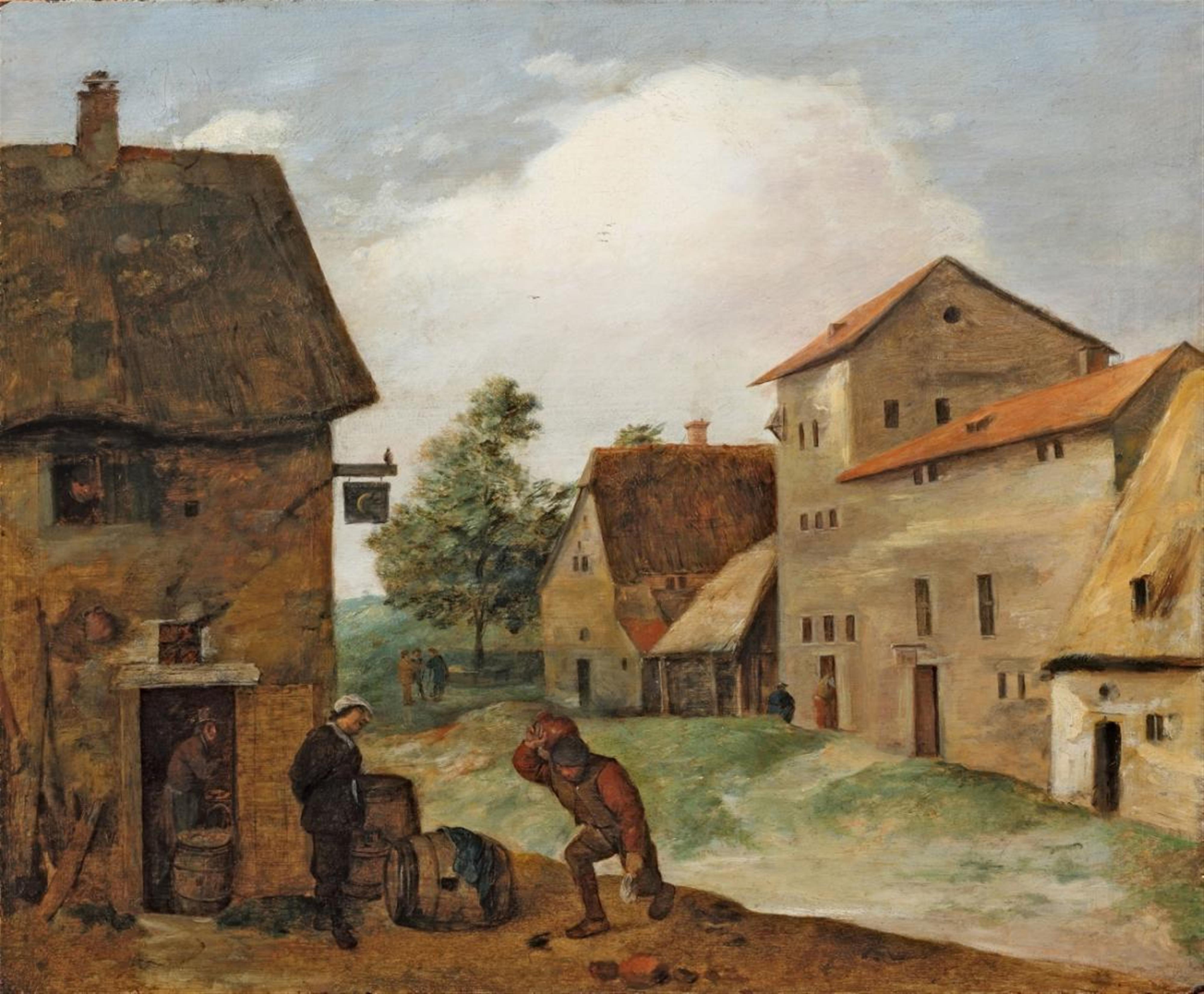 Adriaen Brouwer - TWO PEASANTS AT A TAVERN - image-1