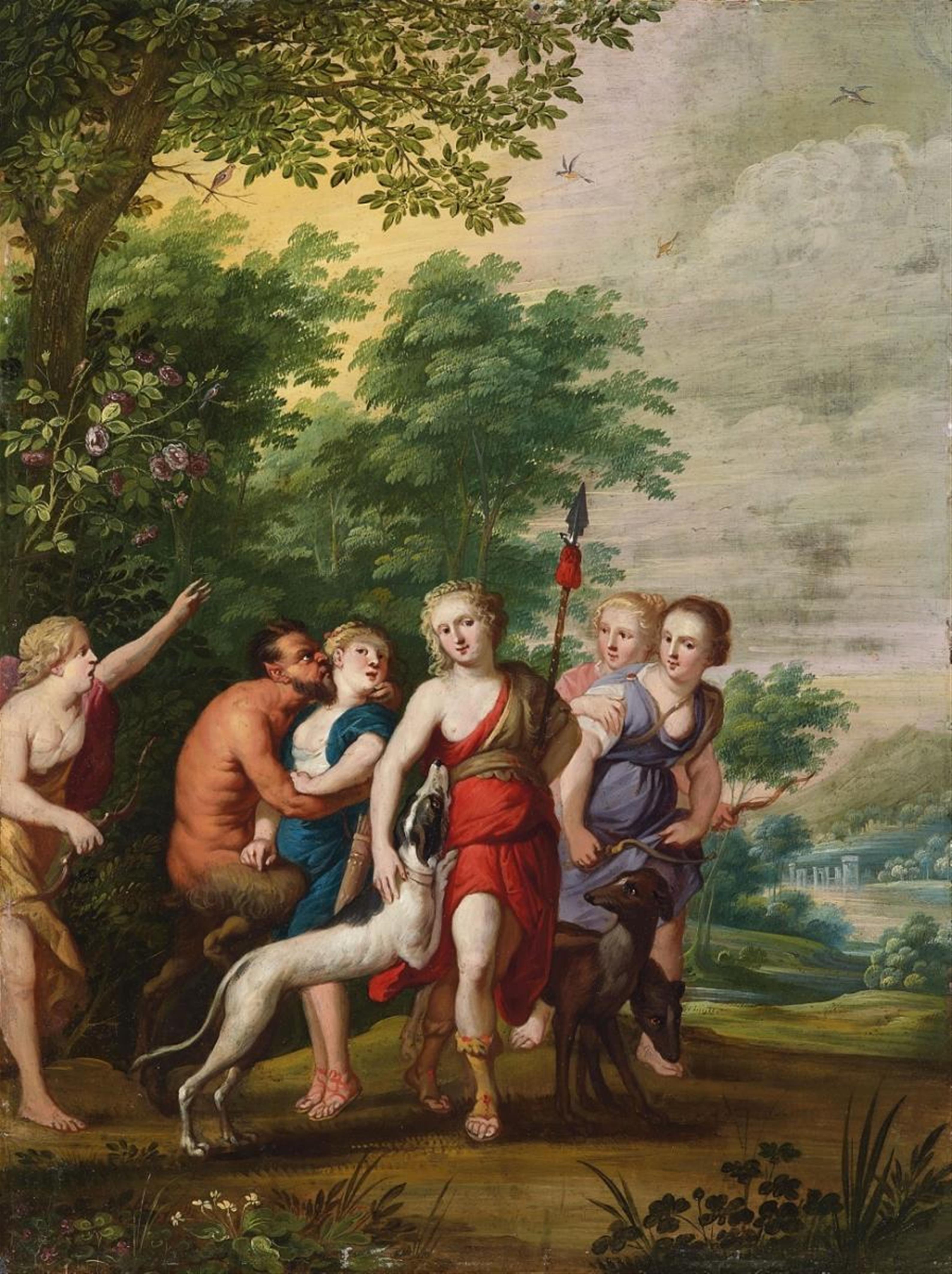 Frans Wouters - DIANA WITH SATYRS AND NYMPHS - image-1