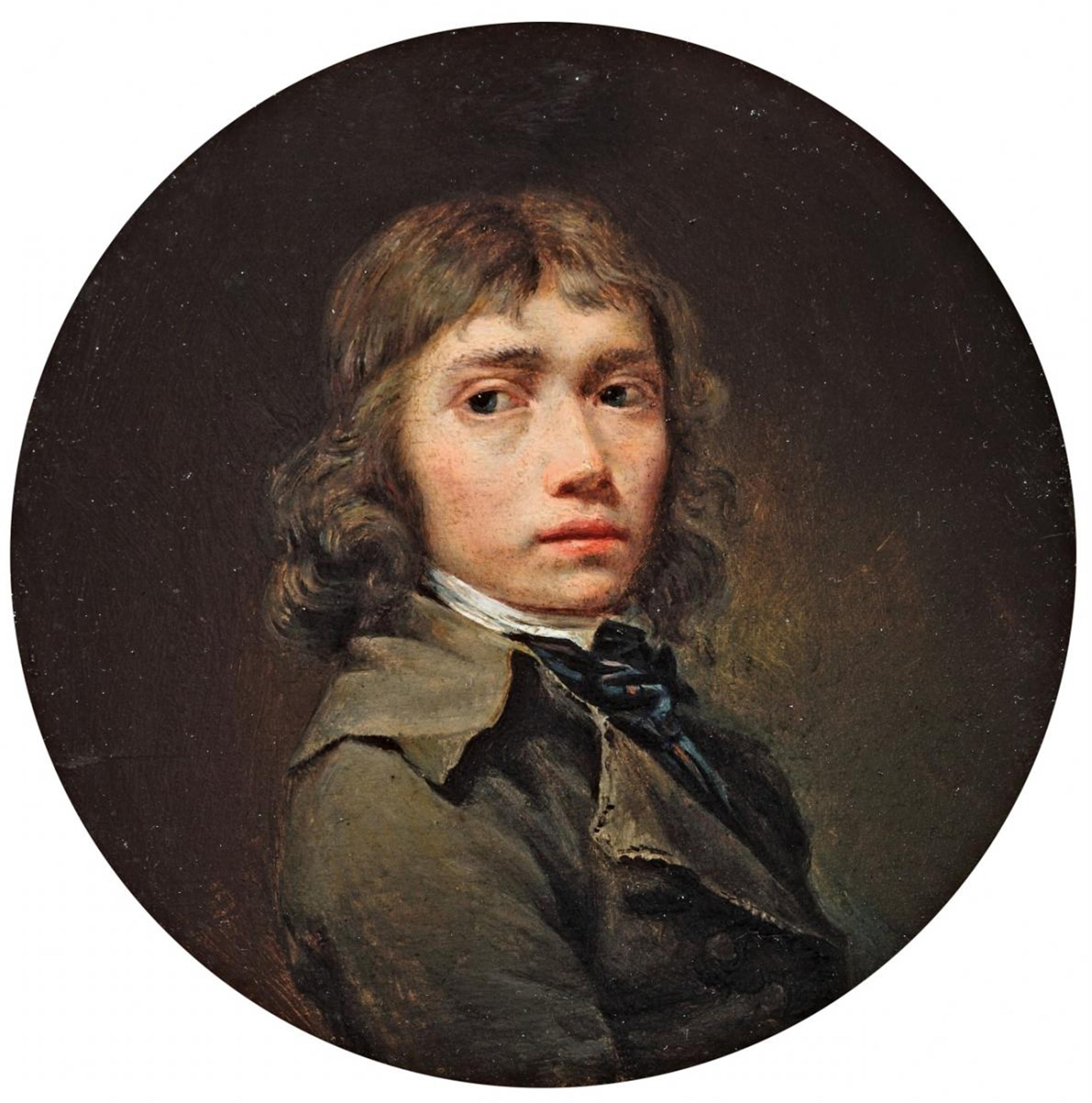 Henri Pierre Danloux, attributed to - PORTRATI OF A YOUNG MAN - image-1