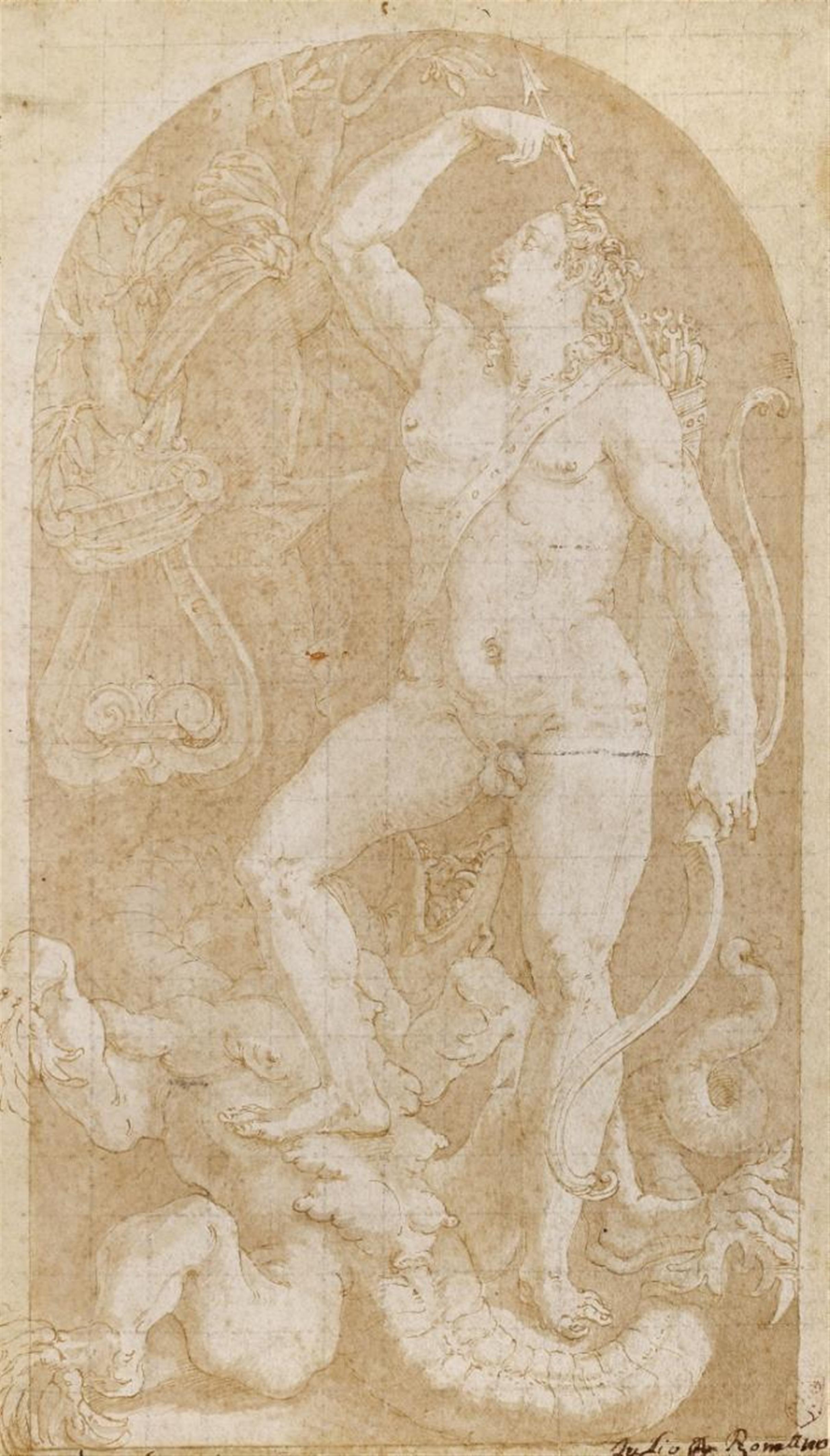 Giulio Romano - APOLLO DEFEATING A DRAGON - image-1