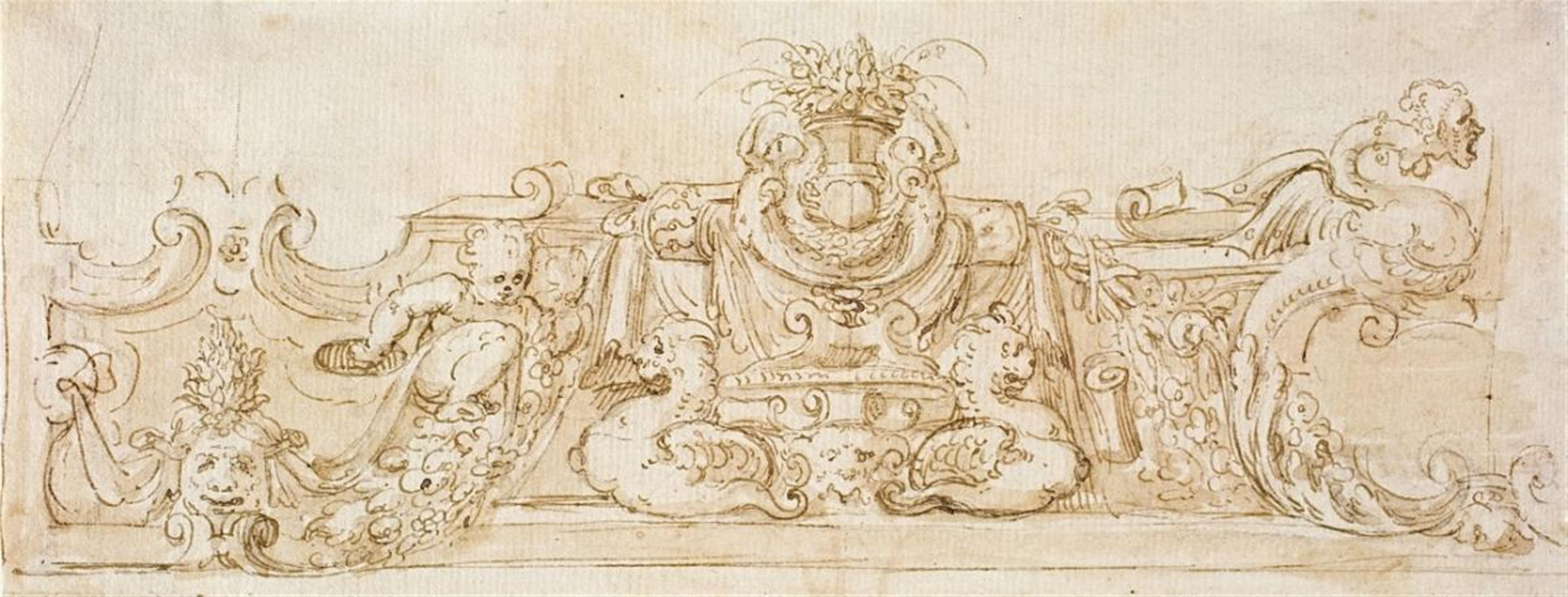 Italian School, wohl Bologna 17. Jahrhundert - DEKORATIONSENTWURF - image-1