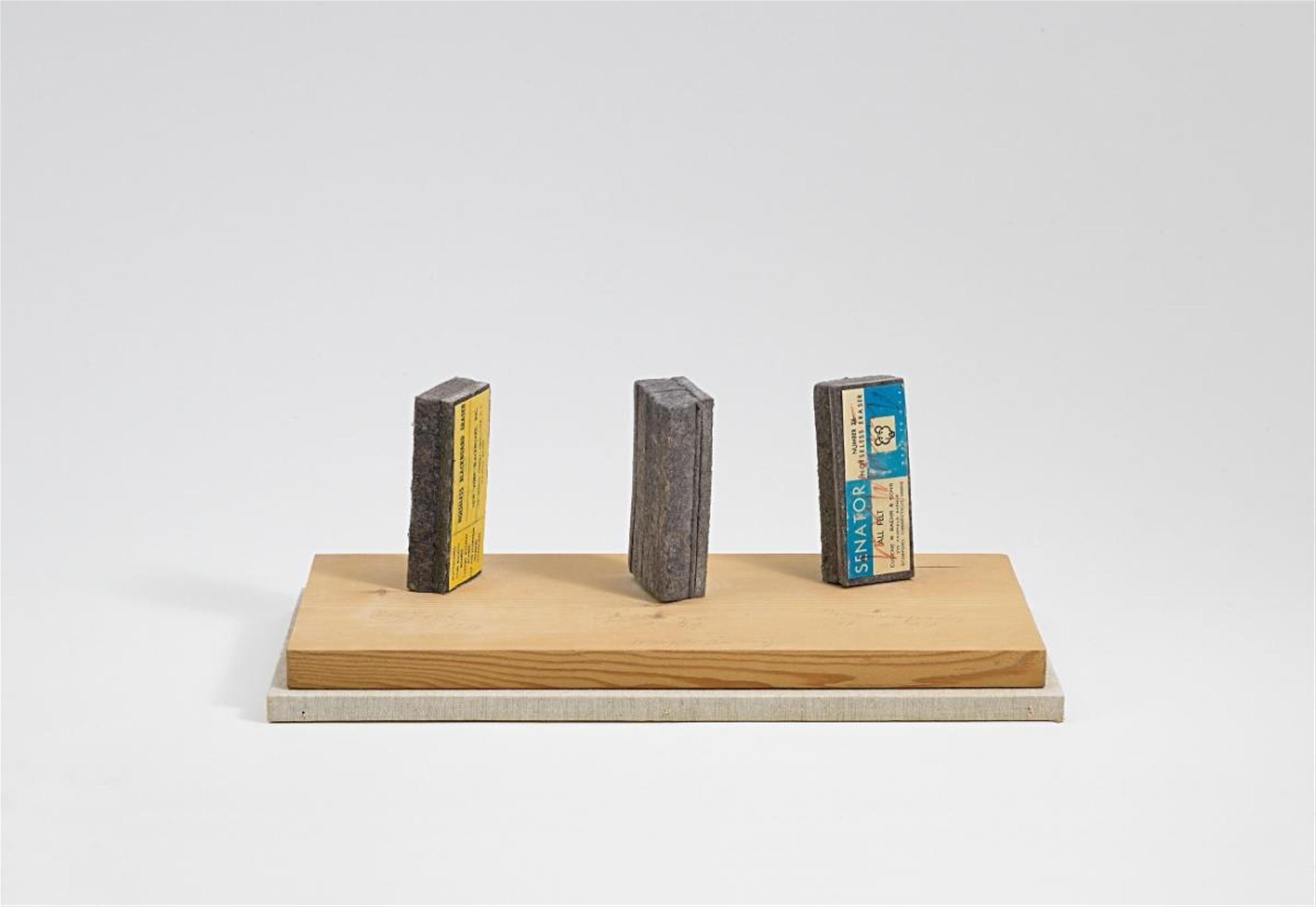 Joseph Beuys - New York 11.1.1974, Chicago 15.1.74, Minneapolis 17.1.74 (Three Noiseless Blackboard Erasers) - image-1