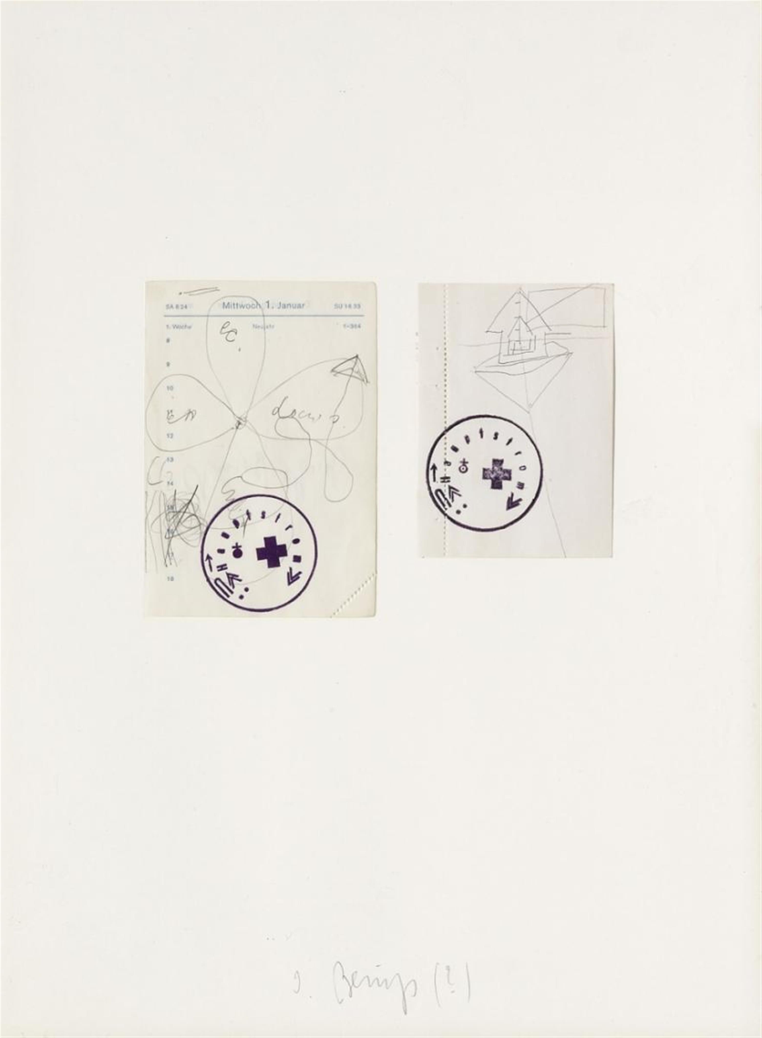 Joseph Beuys - Ohne Titel (Kalenderblatt) - image-1