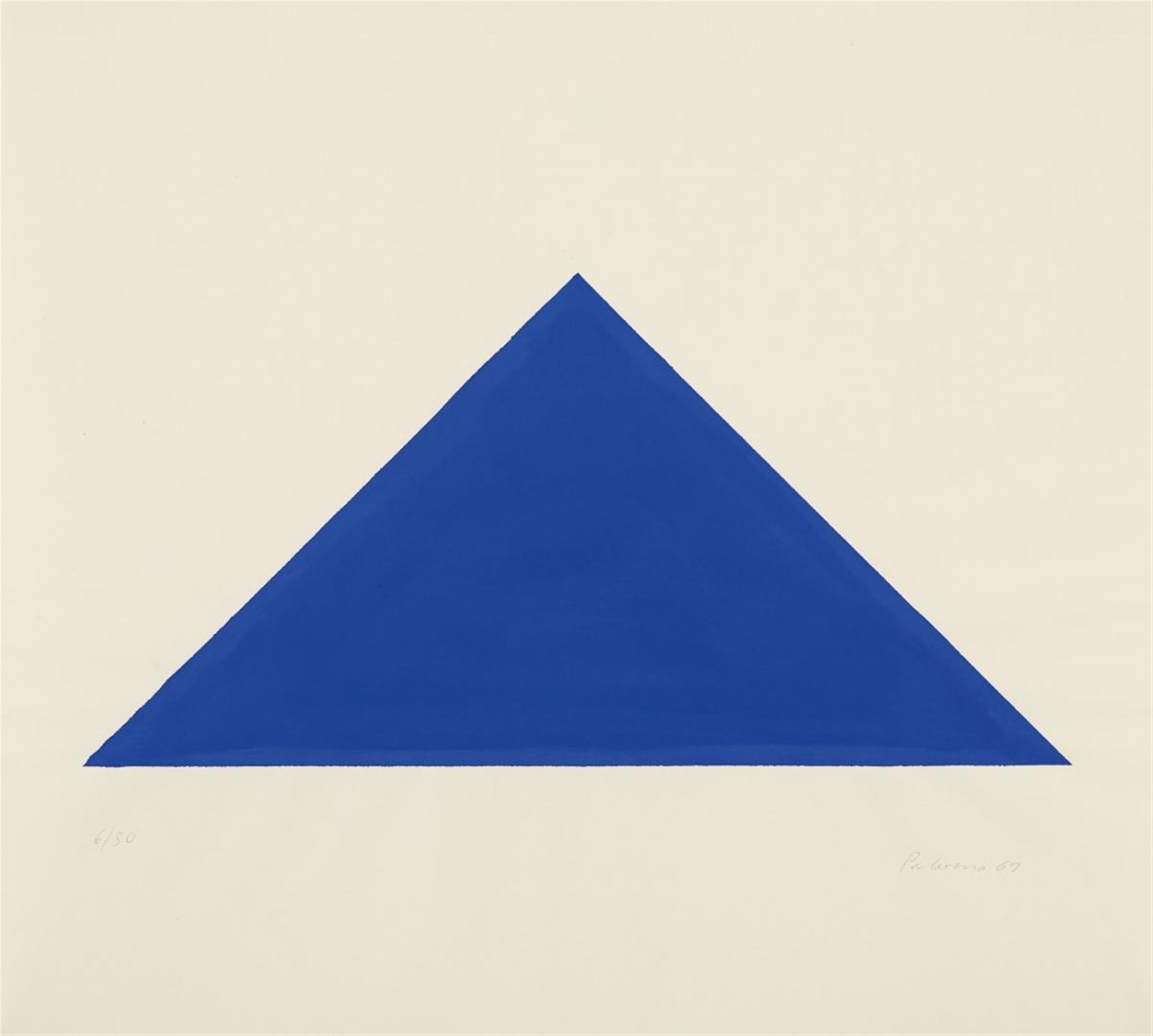 Blinky Palermo - Blaues Dreieck (Blue triangle) - image-1