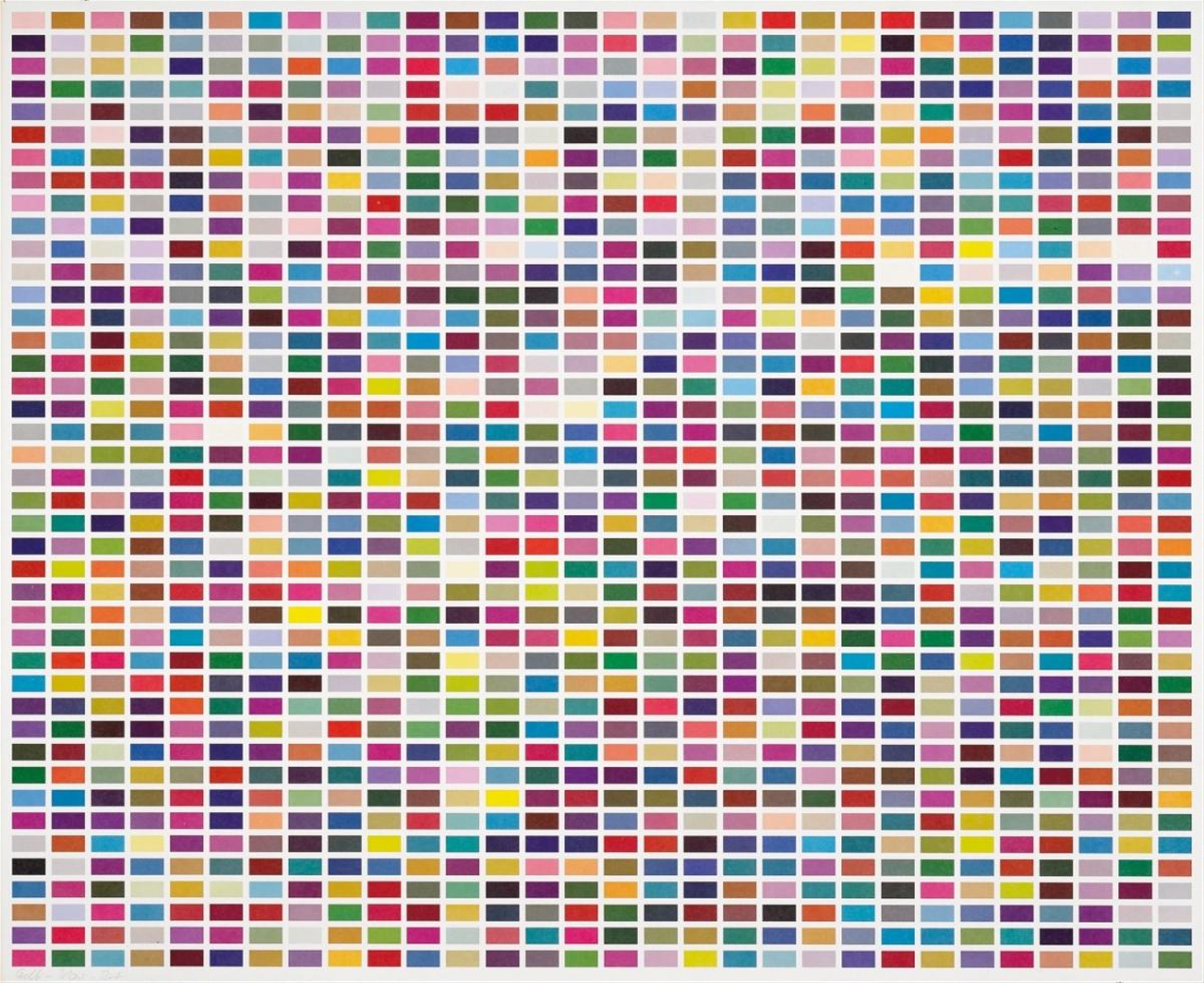 Gerhard Richter - Ohne Titel (Farbfelder 1260 Farben in 6 Anordnungen) - image-2