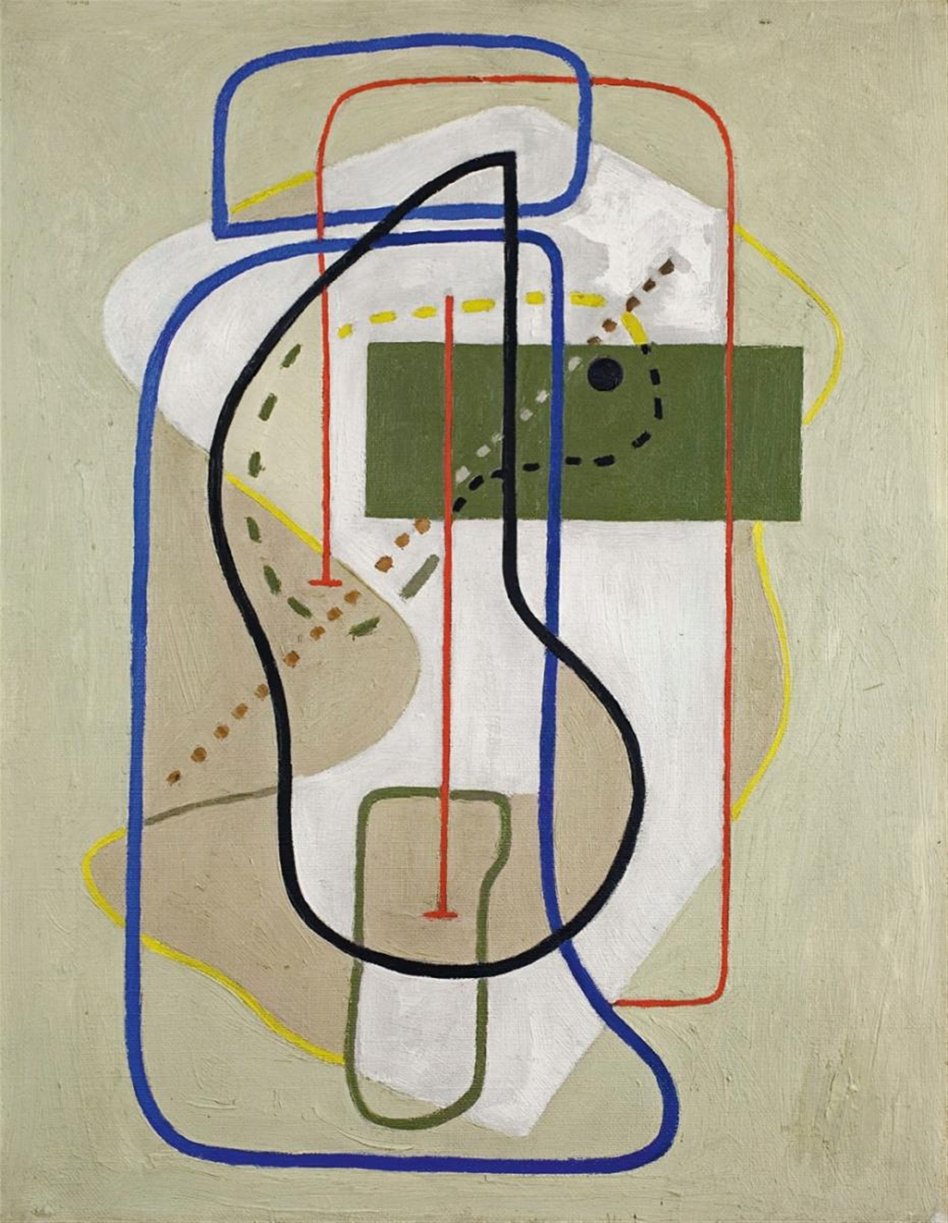 Willi Baumeister - Linienfigur, abstrakt (Linear Figure, abstract) - image-1
