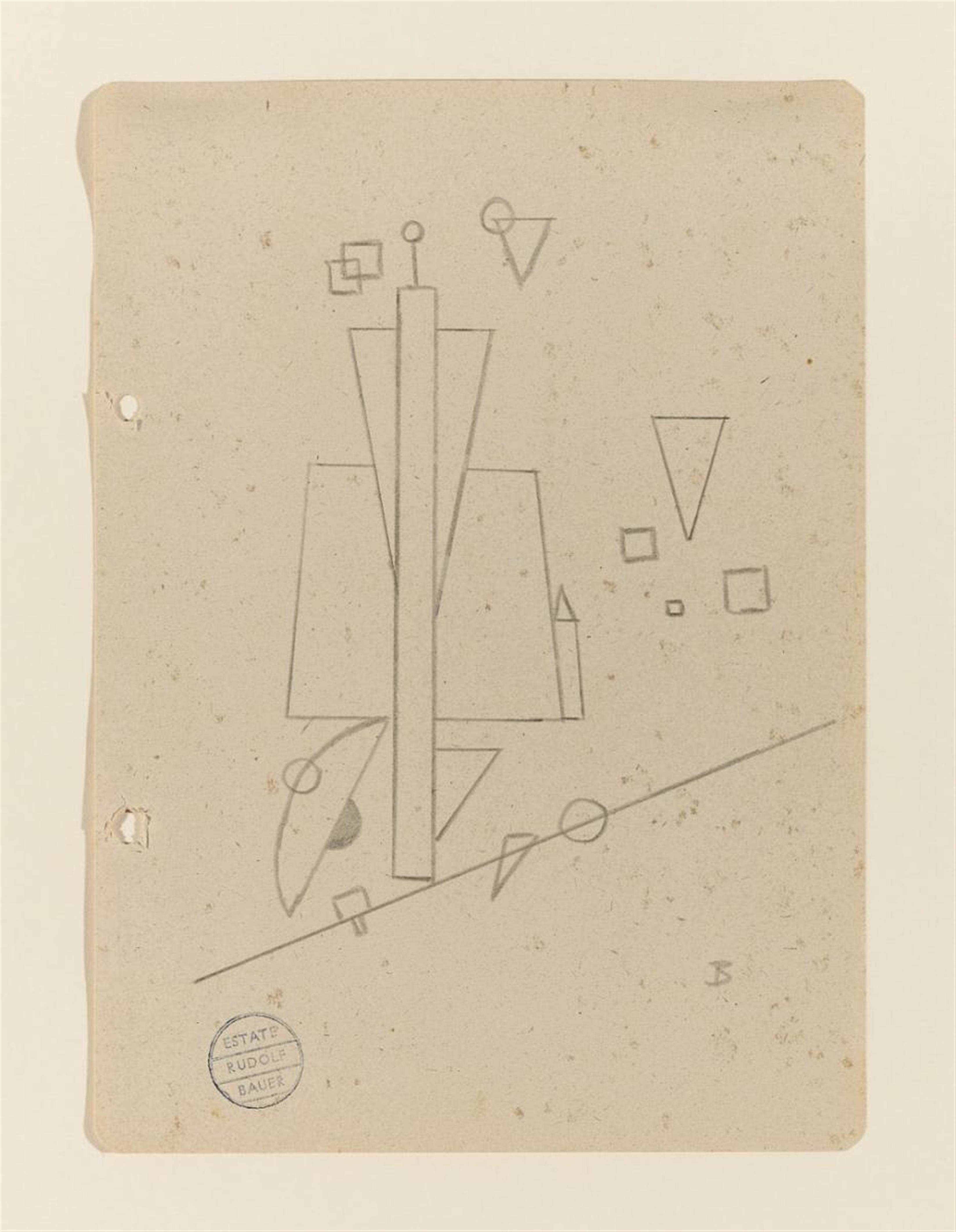 Rudolf Bauer - Abstrakte Komposition (Abstract Composition) - image-1