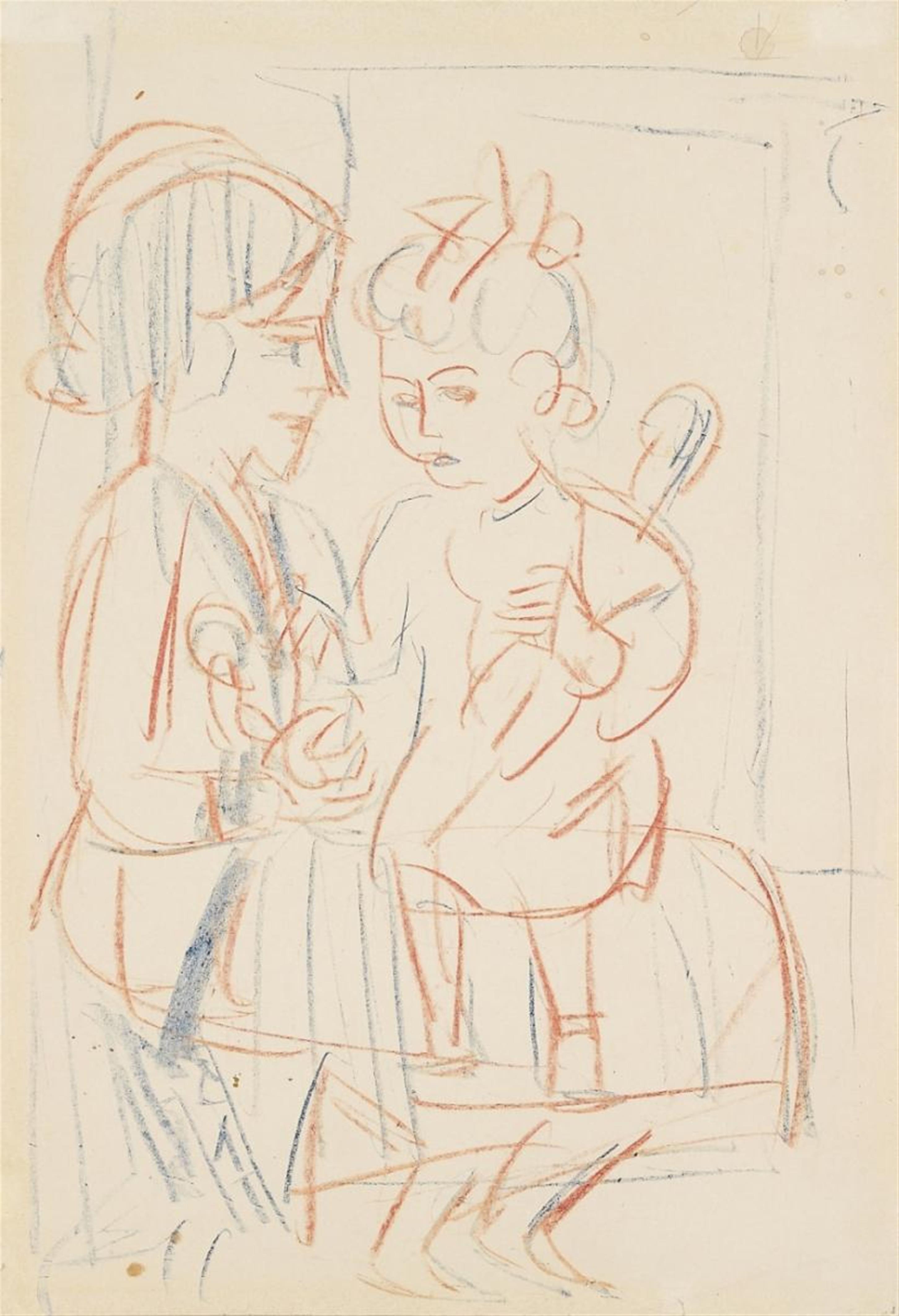 Ernst Ludwig Kirchner - Mutter und Kind (Mother and Child) - image-1