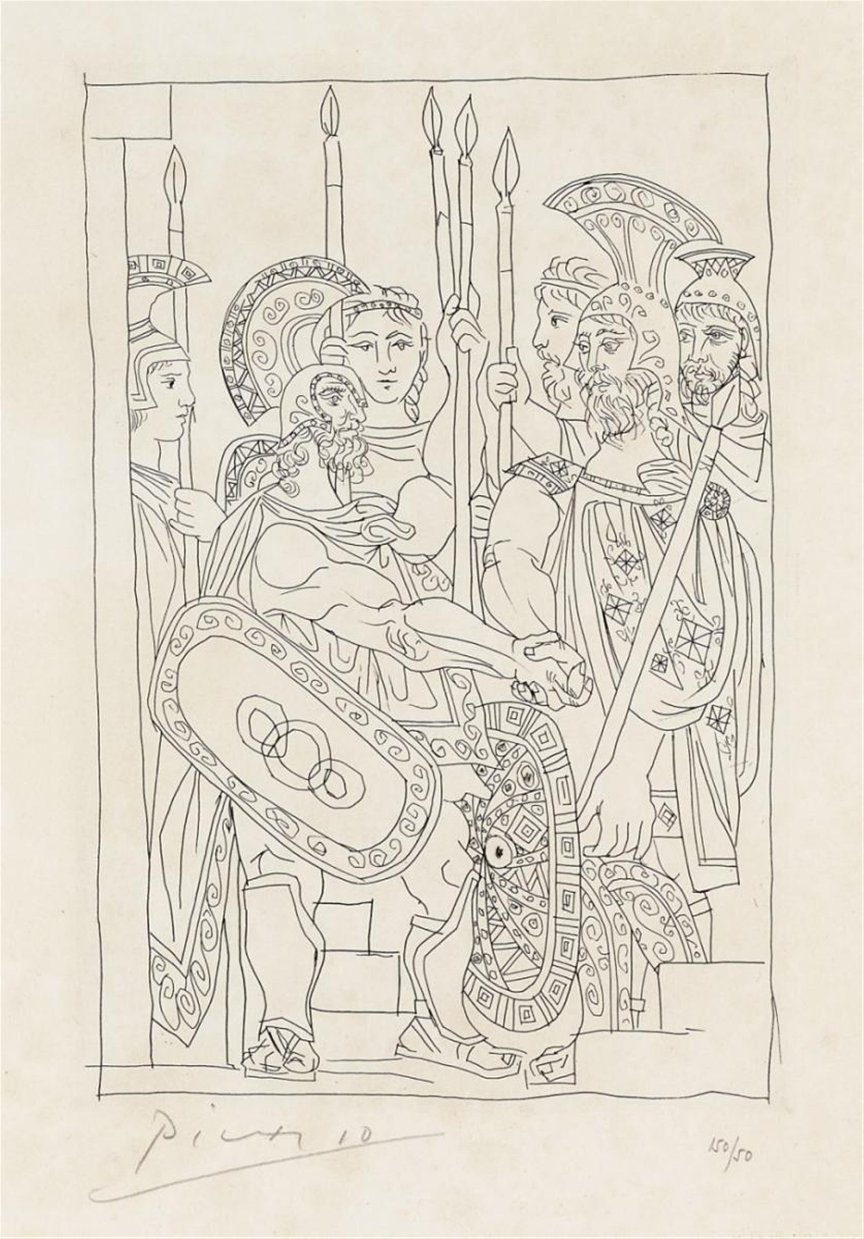 Pablo Picasso - Accord entre Guerriers de Sparte et d'Athènes (Lysistrata) - image-1
