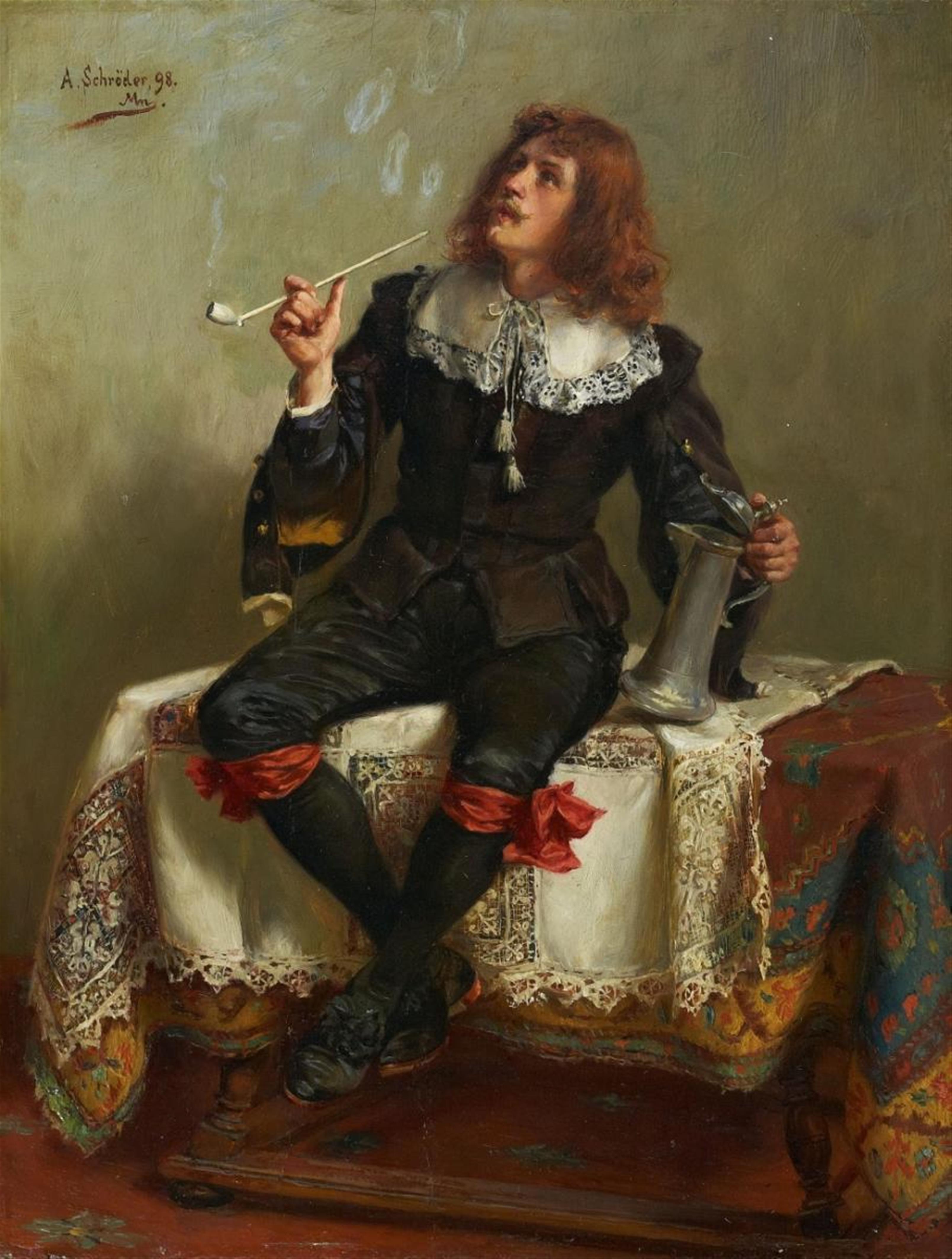 Albert Schröder - SMOKING MAN IN A HSITROICAL COSTUME - image-1