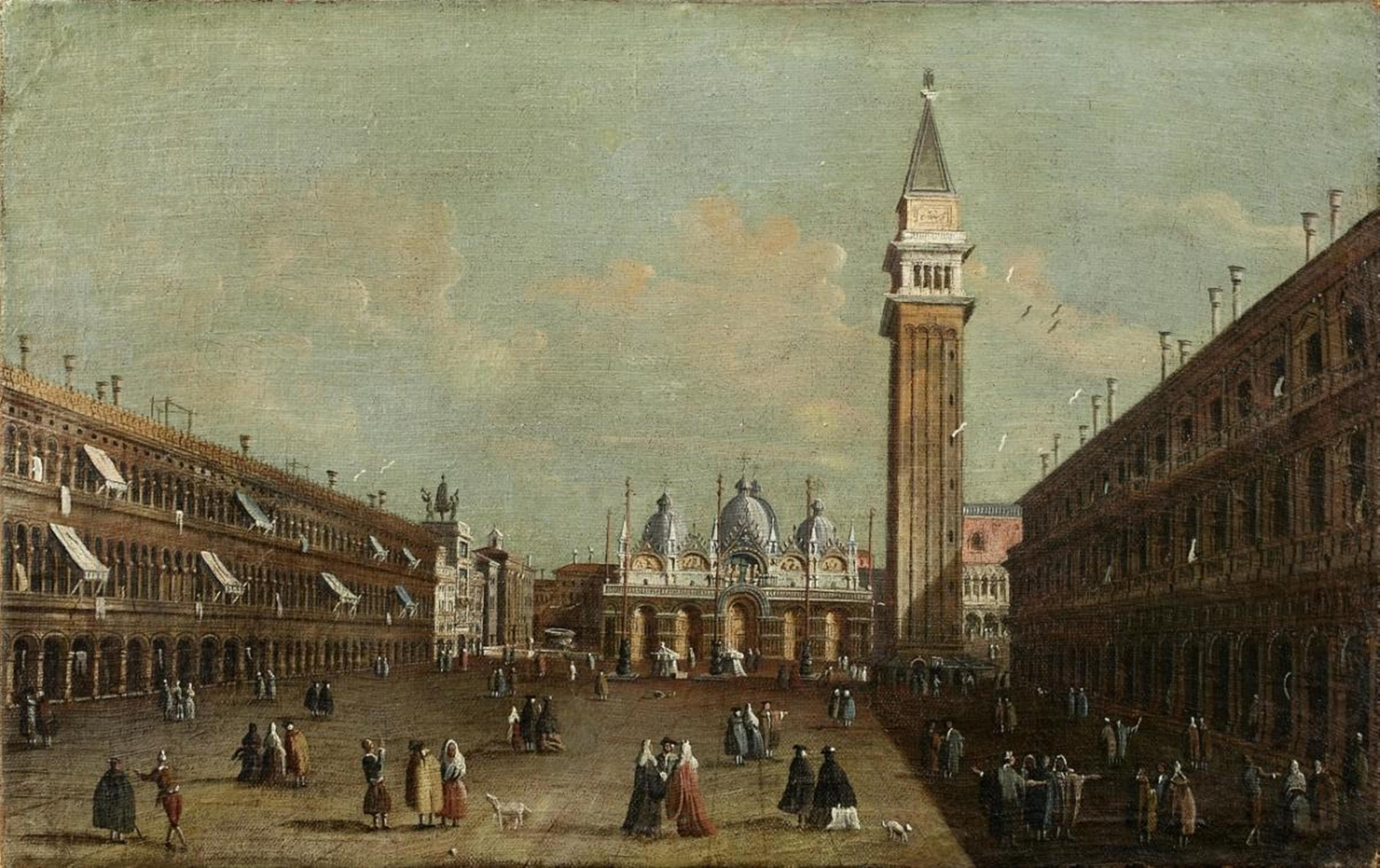 Venezianischer Meister des späten 18. Jahrhunderts - DER MARKUSPLATZ IN VENEDIG - image-1