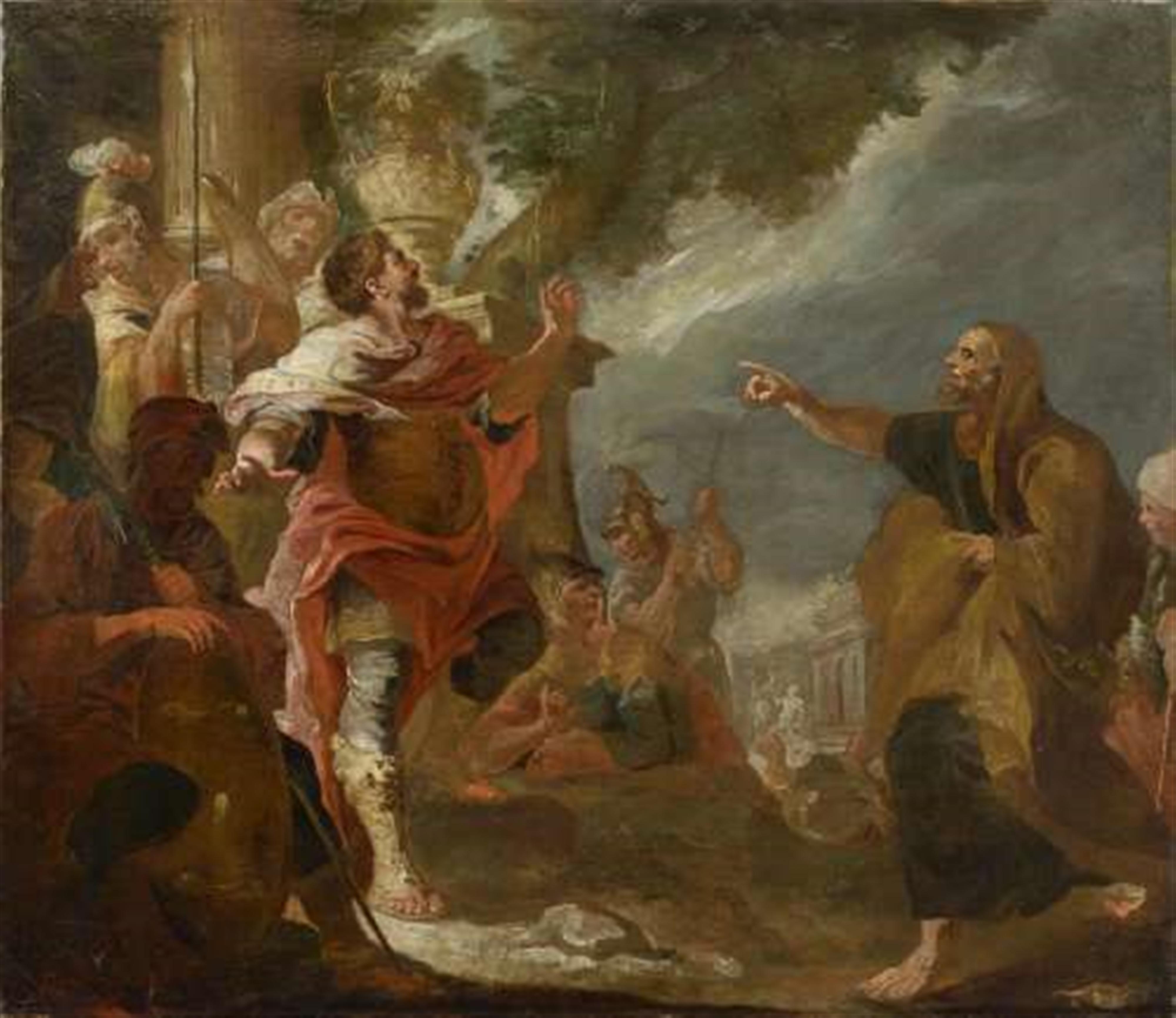Venezianischer Meister des 18. Jahrhunderts - DER PROPHET ELIAS VOR KÖNIG AHAB - image-1