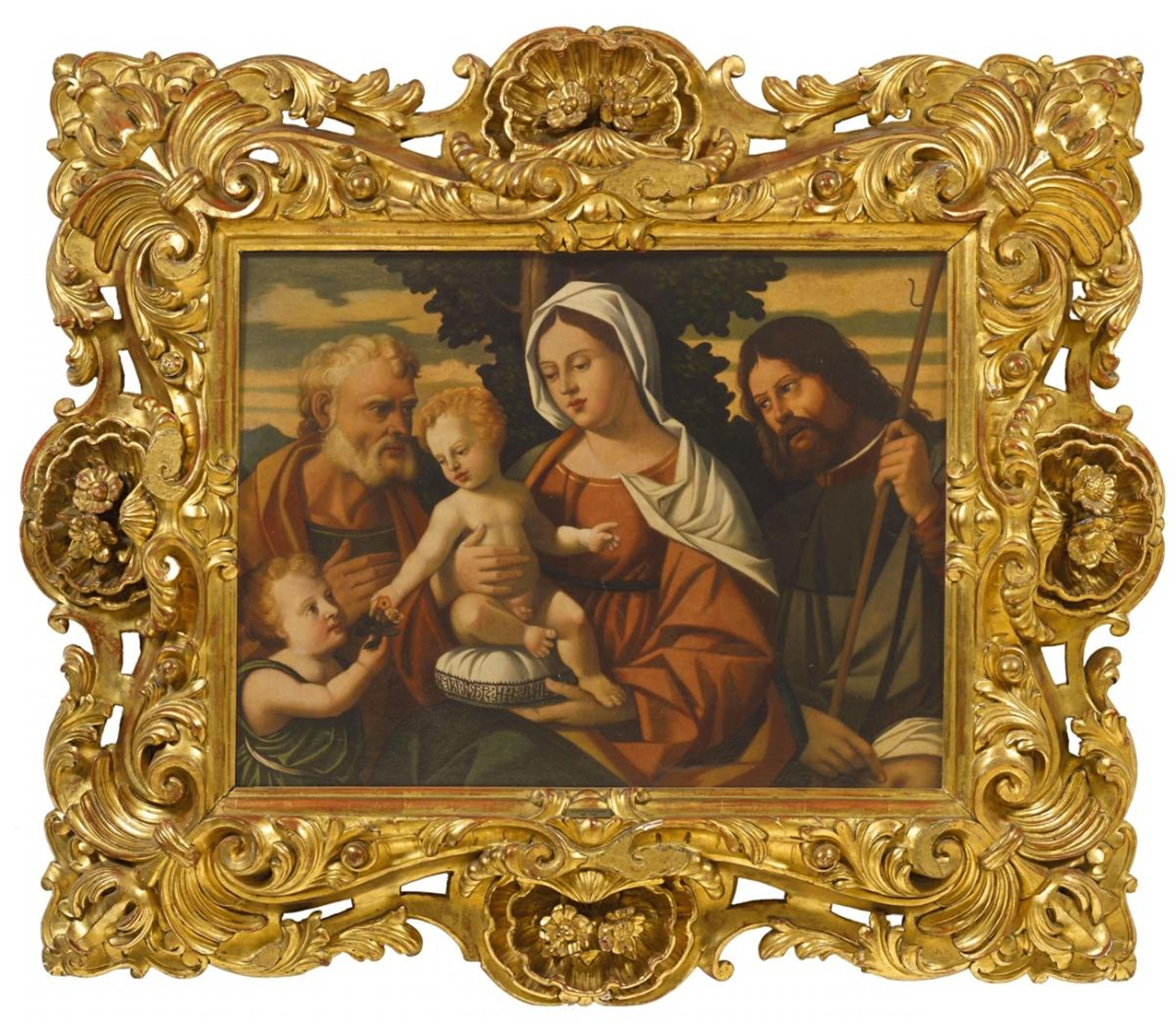 Giovanni Bellini, in der Art - MADONNA MIT KIND, JOHANNESKNABEN, HL. JOSEPH UND HL. ROCHUS - image-1