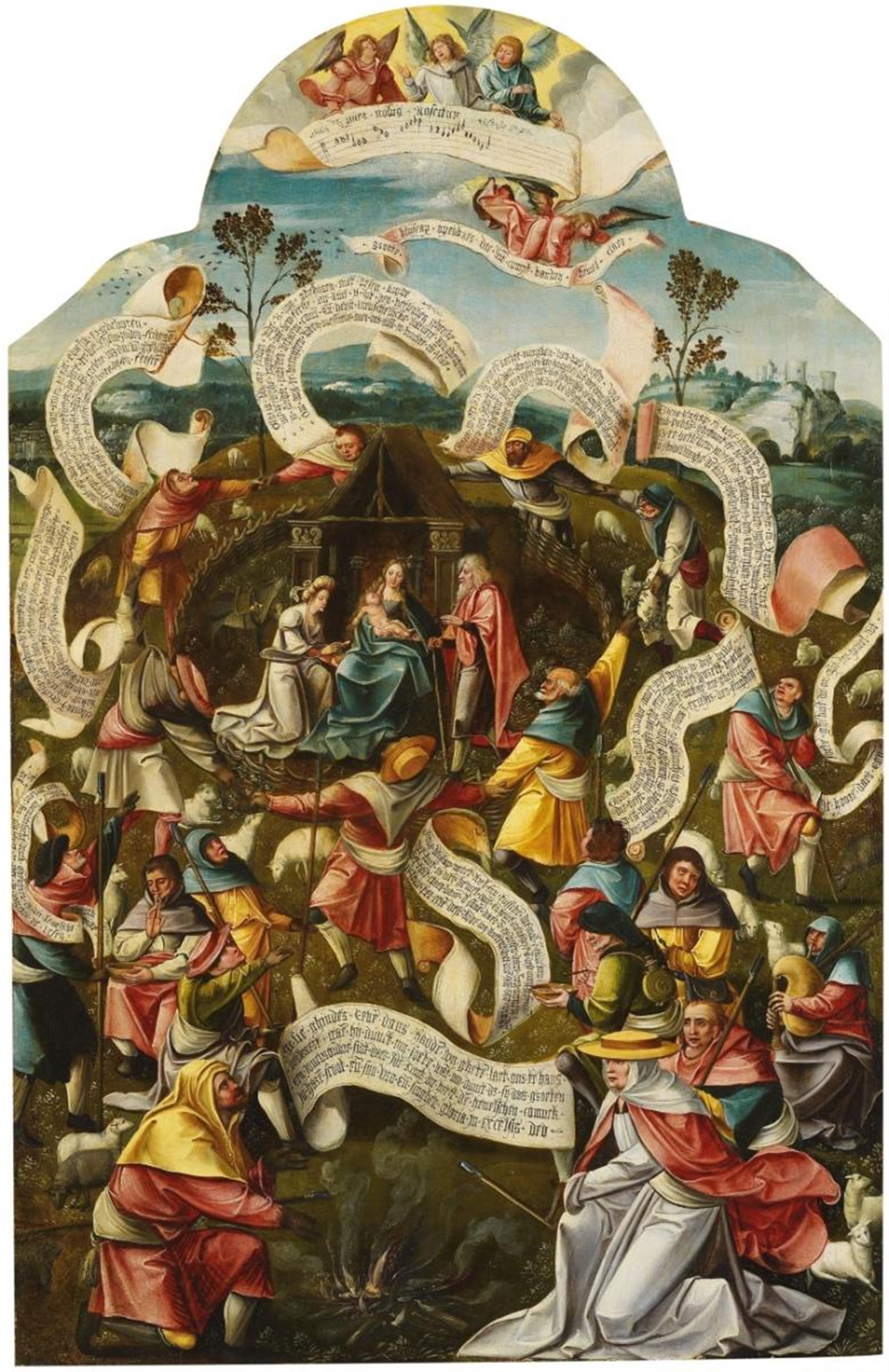 Südniederländischer Meister um 1520 - DIE GEBURT CHRISTI IN EINEM UMZÄUNTEN GARTEN - image-1