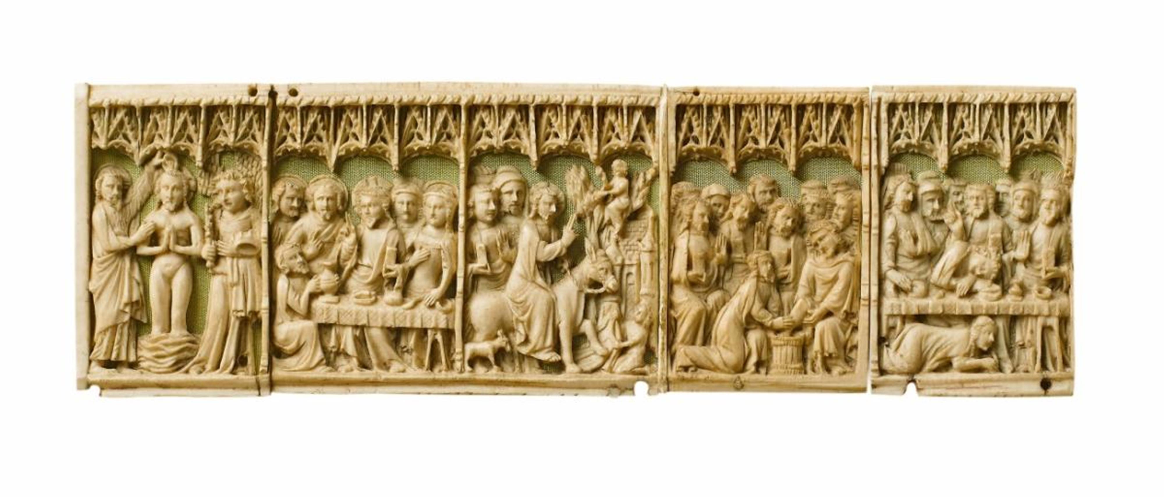An carved ivory relief of THE PASSION OF CHRIST - image-2