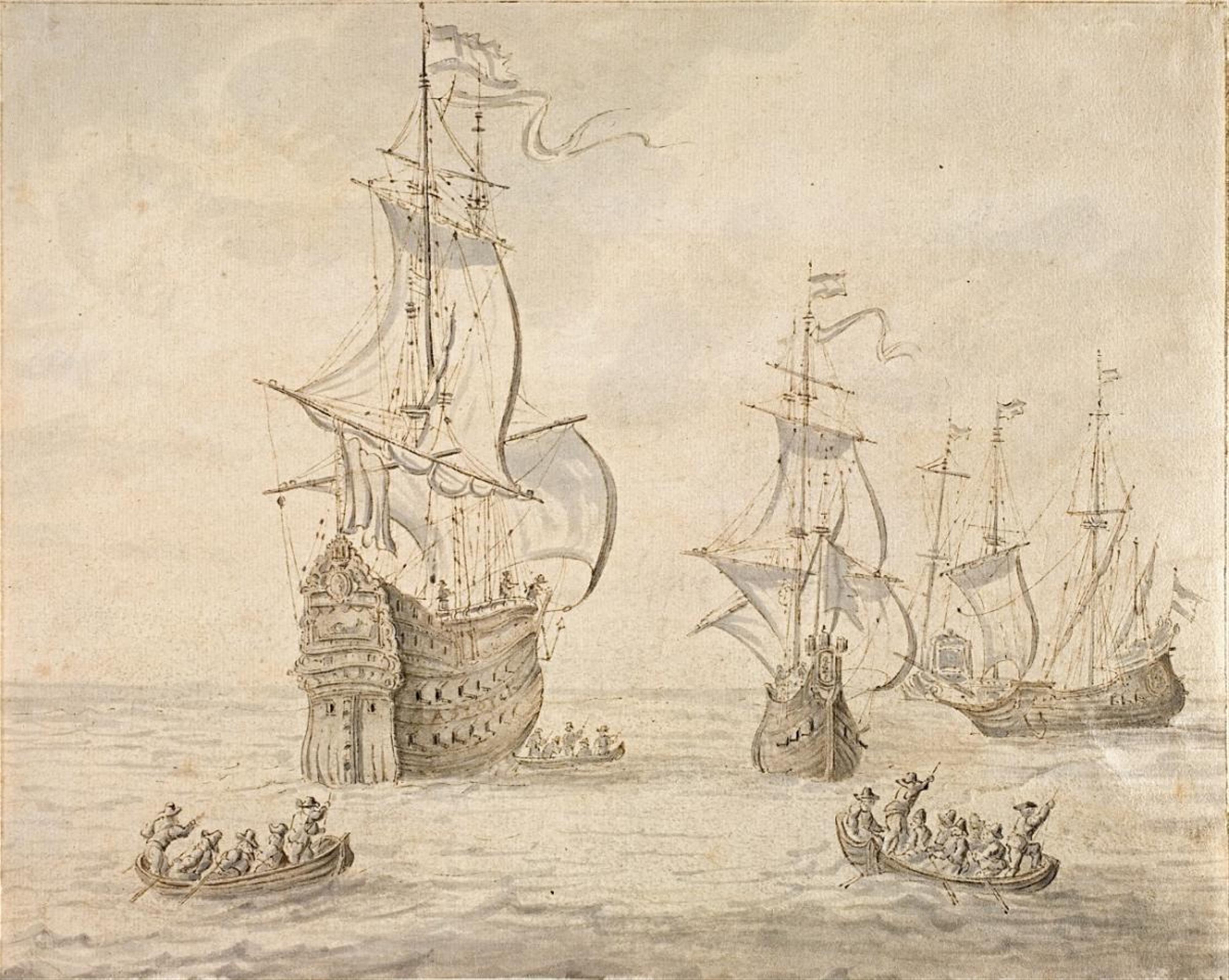 Abraham Storck - SAILING SHIPS AND BOATS - image-1